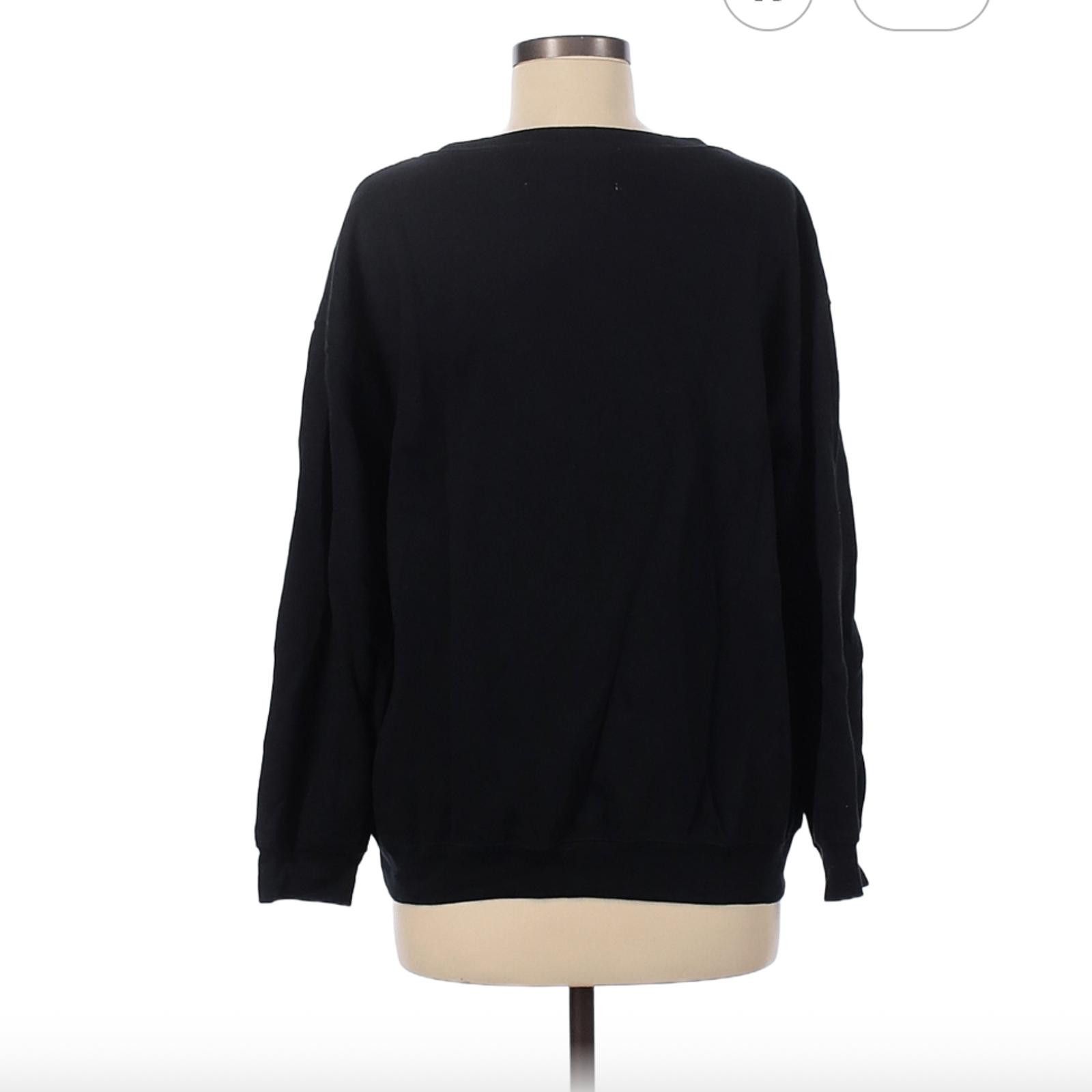 Other Funny Black Sweatshirt with Gingerbread Man Graphic Size L Size L / US 10 / IT 46 - 2 Thumbnail