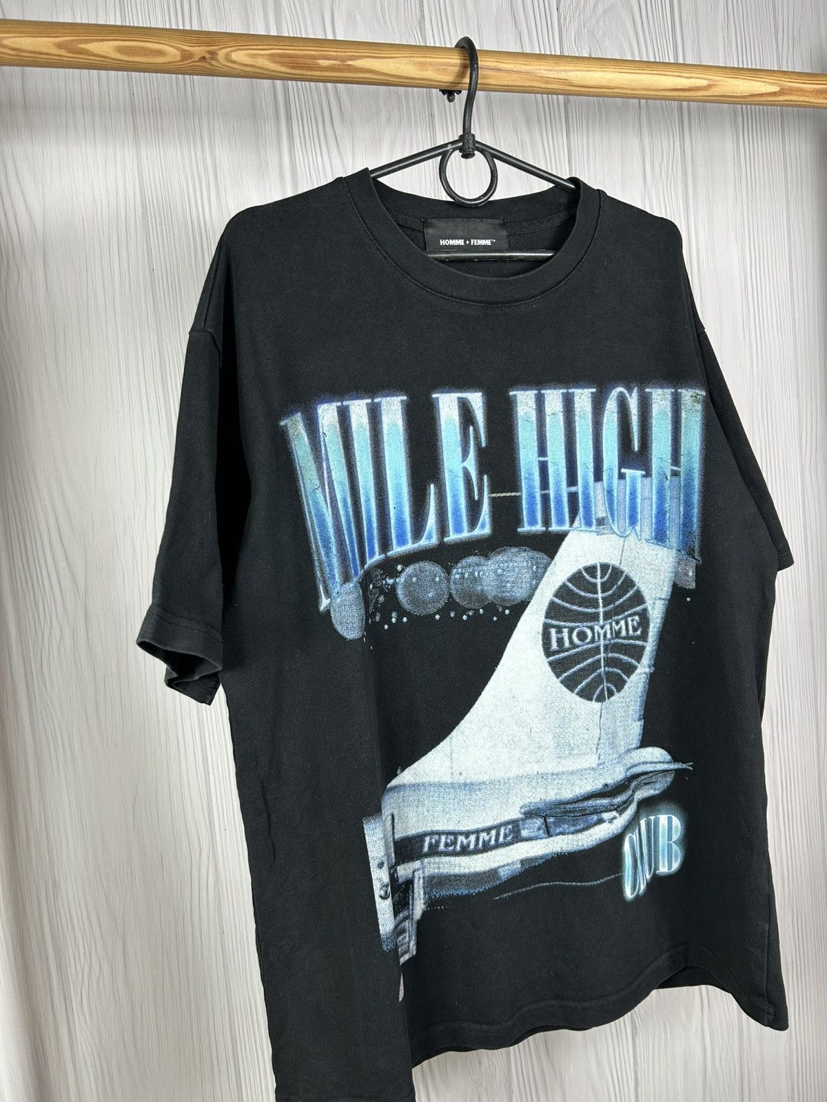 Homme + Femme La Homme + Femme Mile High Cotton T-Shirt Size M Size US M / EU 48-50 / 2 - 2 Thumbnail