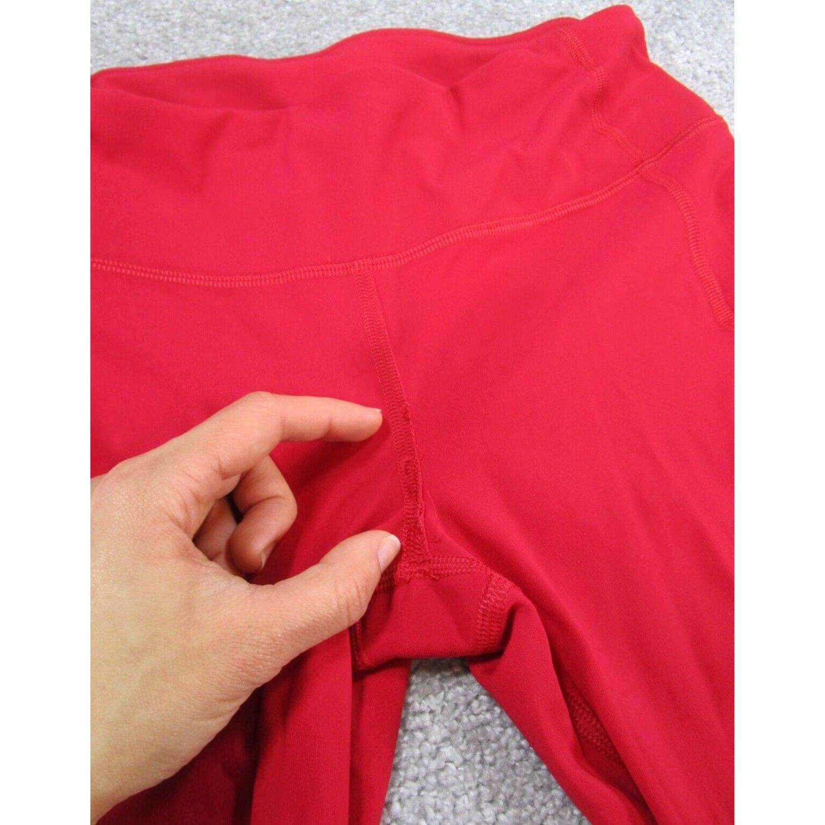 Lululemon Lululemon Womens Leggings Pace Rival Crop Red Running Extra Large XL Size 27" / US 4 / IT 40 - 4 Thumbnail