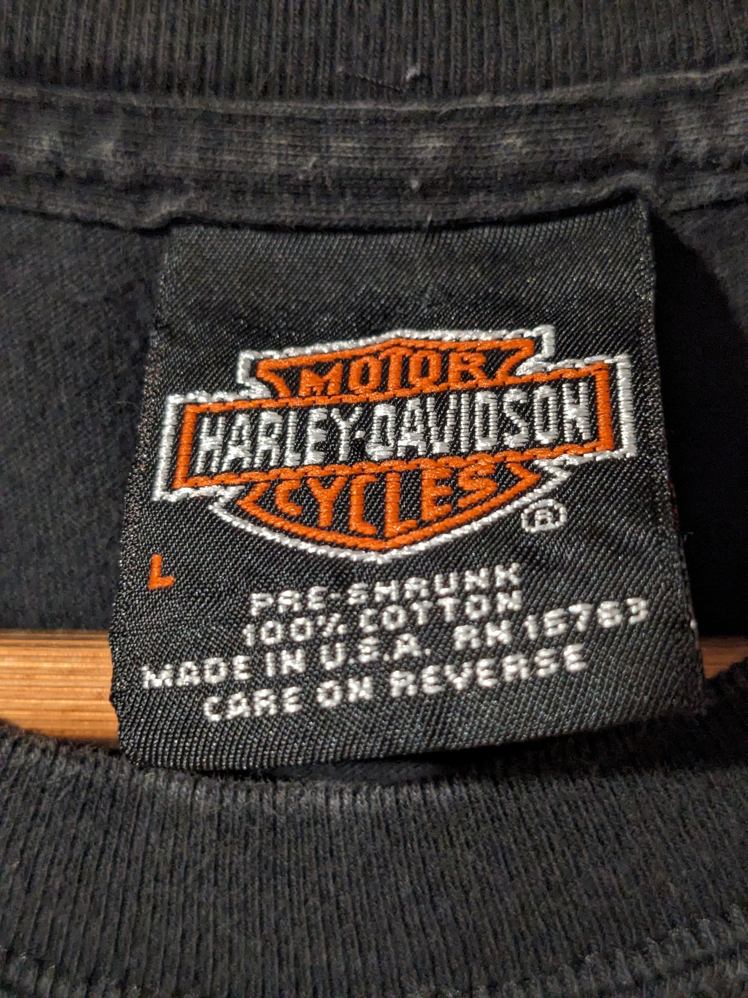 Harley Davidson × Vintage Vintage 2002 Harley Davidson Las Vegas Motorcycle T-Shirt Size US L / EU 52-54 / 3 - 6 Thumbnail