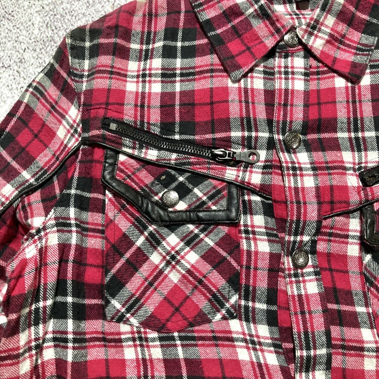In The Attic 2000s In The Attic Plaid Flanel Button Shirt Punk Lgb Style Size US M / EU 48-50 / 2 - 6 Thumbnail
