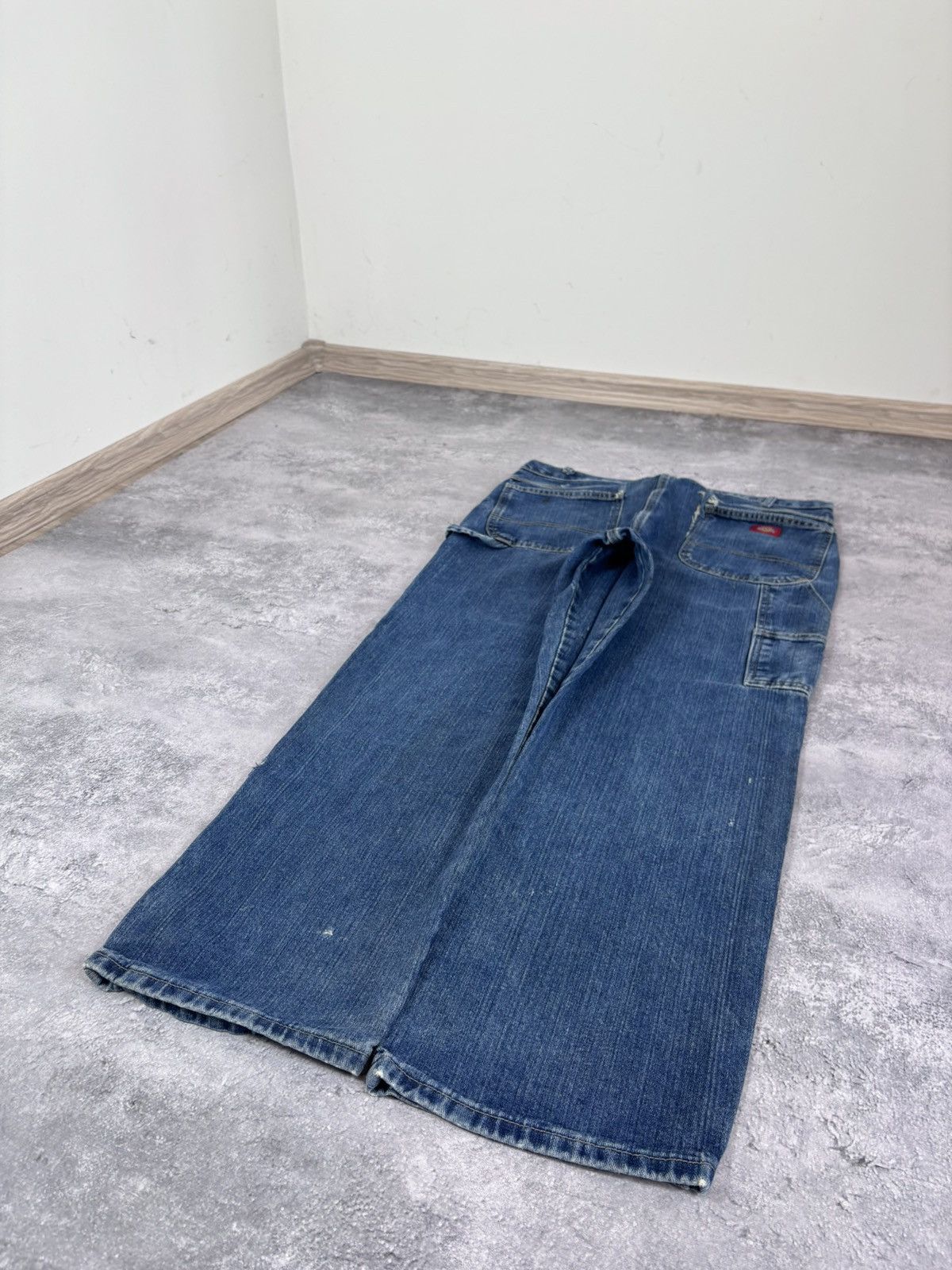 Dickies Dickies Men’s Denim Jeans Blue Distressed USA Workwear Size US 36 / EU 52 - 3 Thumbnail
