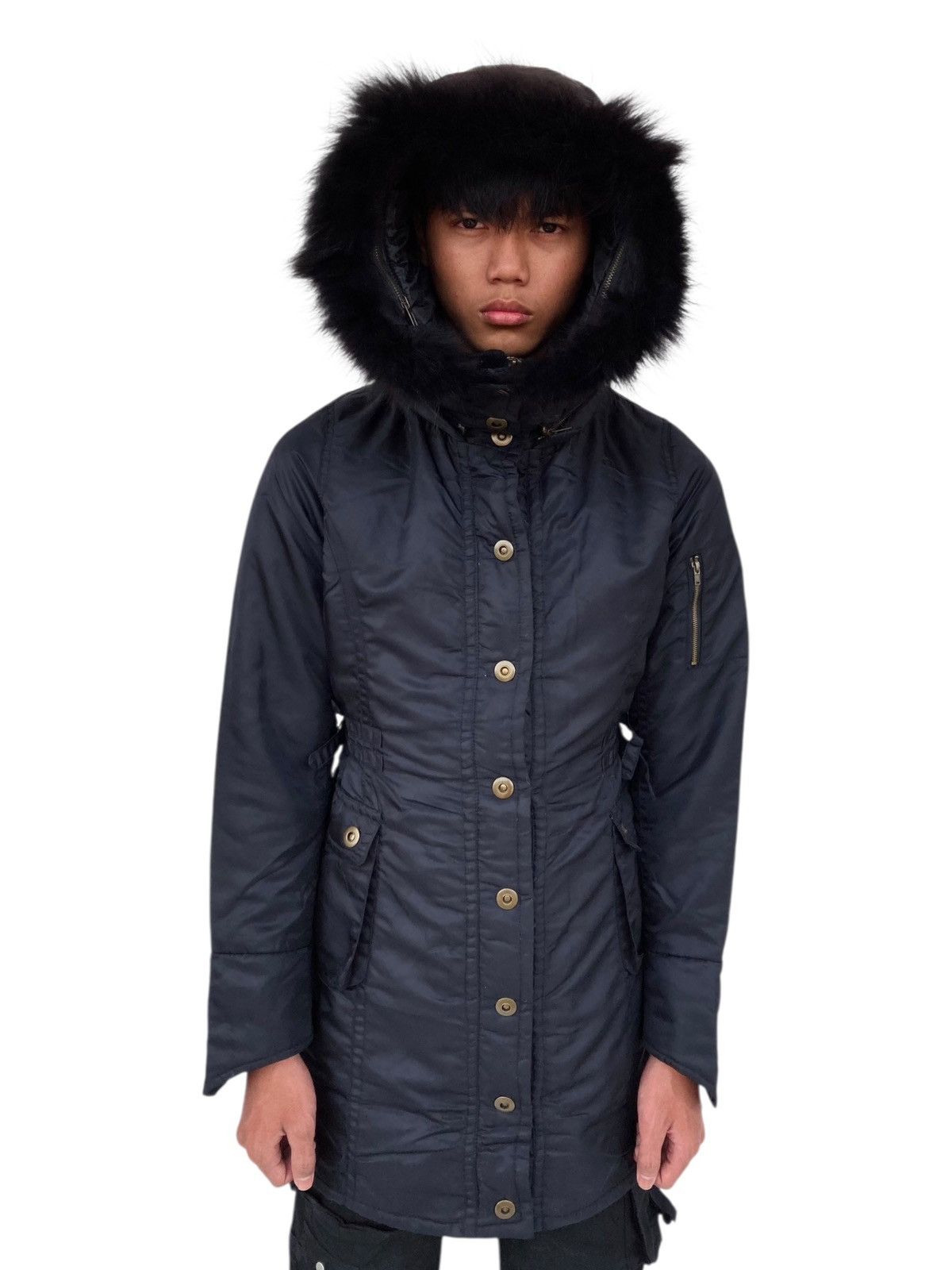 14th Addiction 2000s Lip Service - Fur Hoodie Parka Size US M / EU 48-50 / 2 - 6 Thumbnail