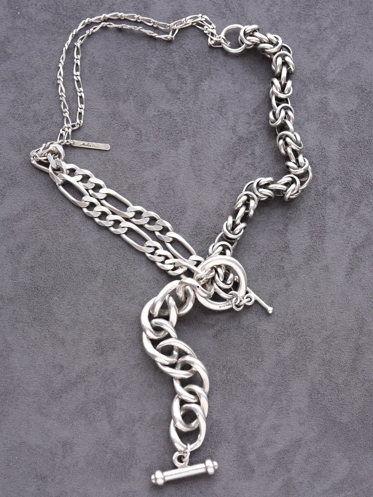 Japanese Brand Sakazuki Tazuna – Vintage Silver Necklace by Machico Okano Size ONE SIZE - 1 Thumbnail