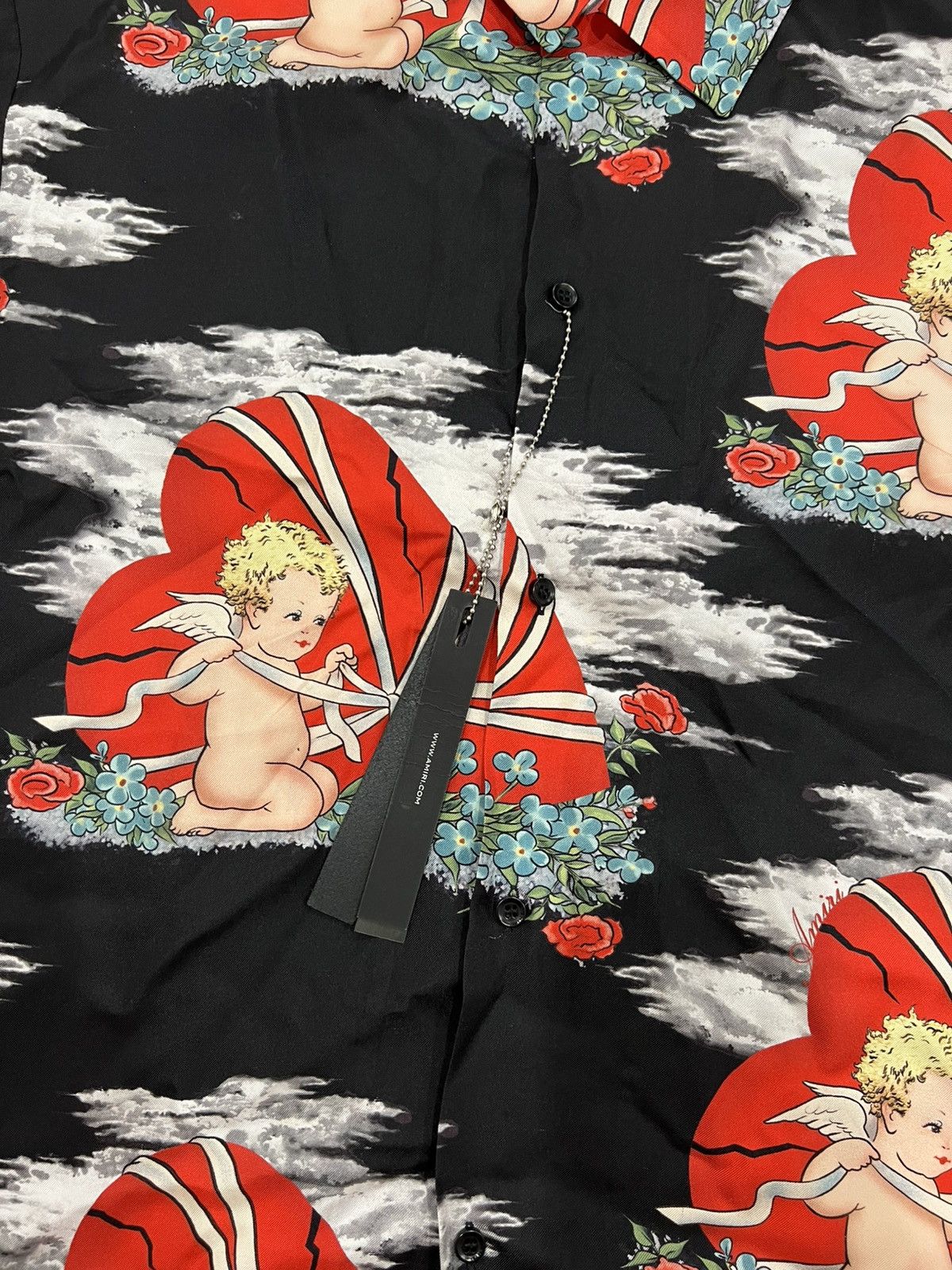 Amiri AMIRI Cherub Bowling Shirt size XXL Size US L / EU 52-54 / 3 - 3 Thumbnail