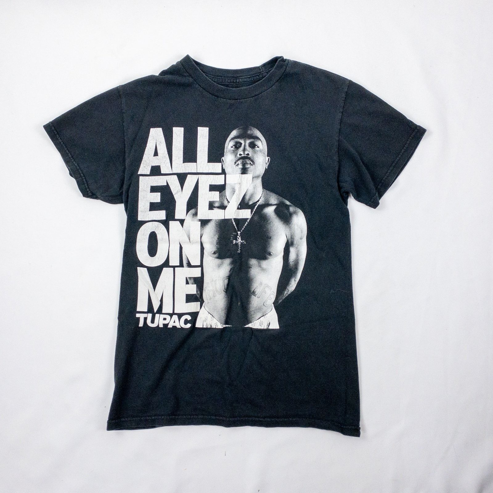 Other 2PAC Tupac Distressed Black Band Concert Tee Womens Small Size S / US 4 / IT 40 - 2 Thumbnail