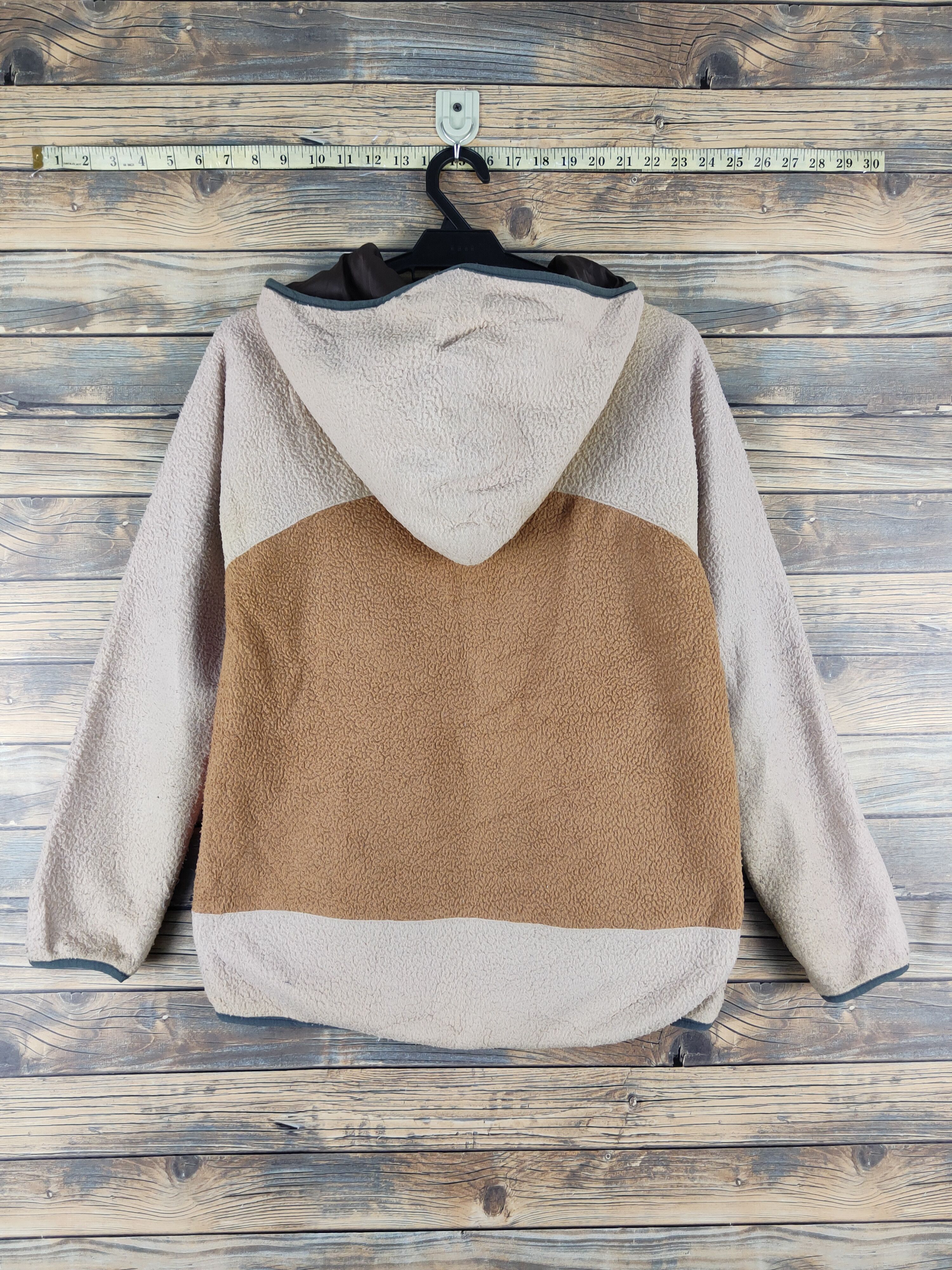go slow caravan Go Slow Caravan Brown fleece Fur Faux Hoodie Sweaters #W2055 Size US S / EU 44-46 / 1 - 9 Thumbnail