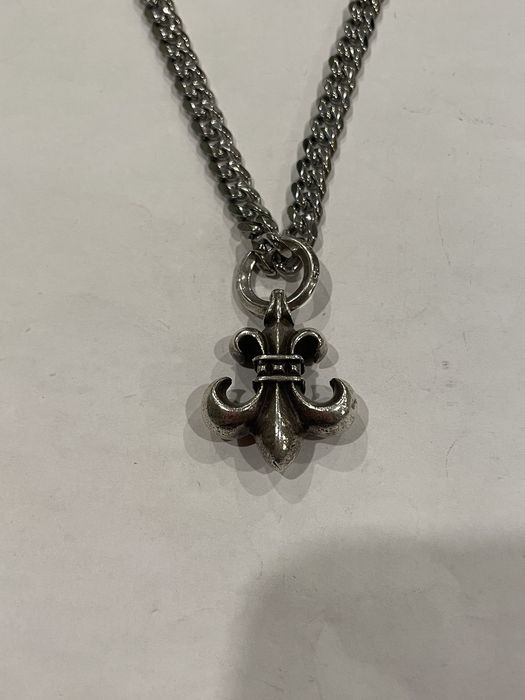 Chrome Hearts Chrome Hearts Large BS Fleur Pendant Silver Chain ...