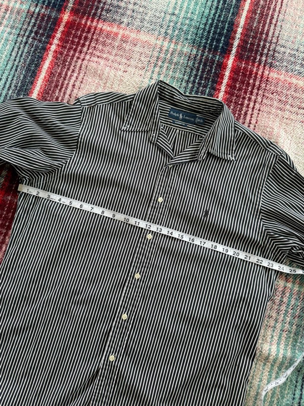 Ralph Lauren Ralph Lauren Black/White Stripe Classic Fit Button Down Shir Size US L / EU 52-54 / 3 - 8 Thumbnail