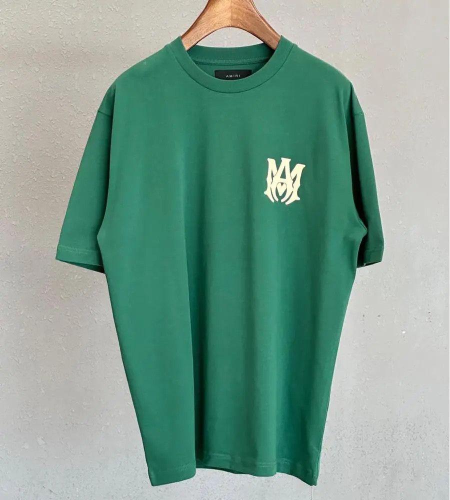Amiri oc11z0325 MA Logo T-Shirt in Green Size US XL / EU 56 / 4 - 1 Thumbnail