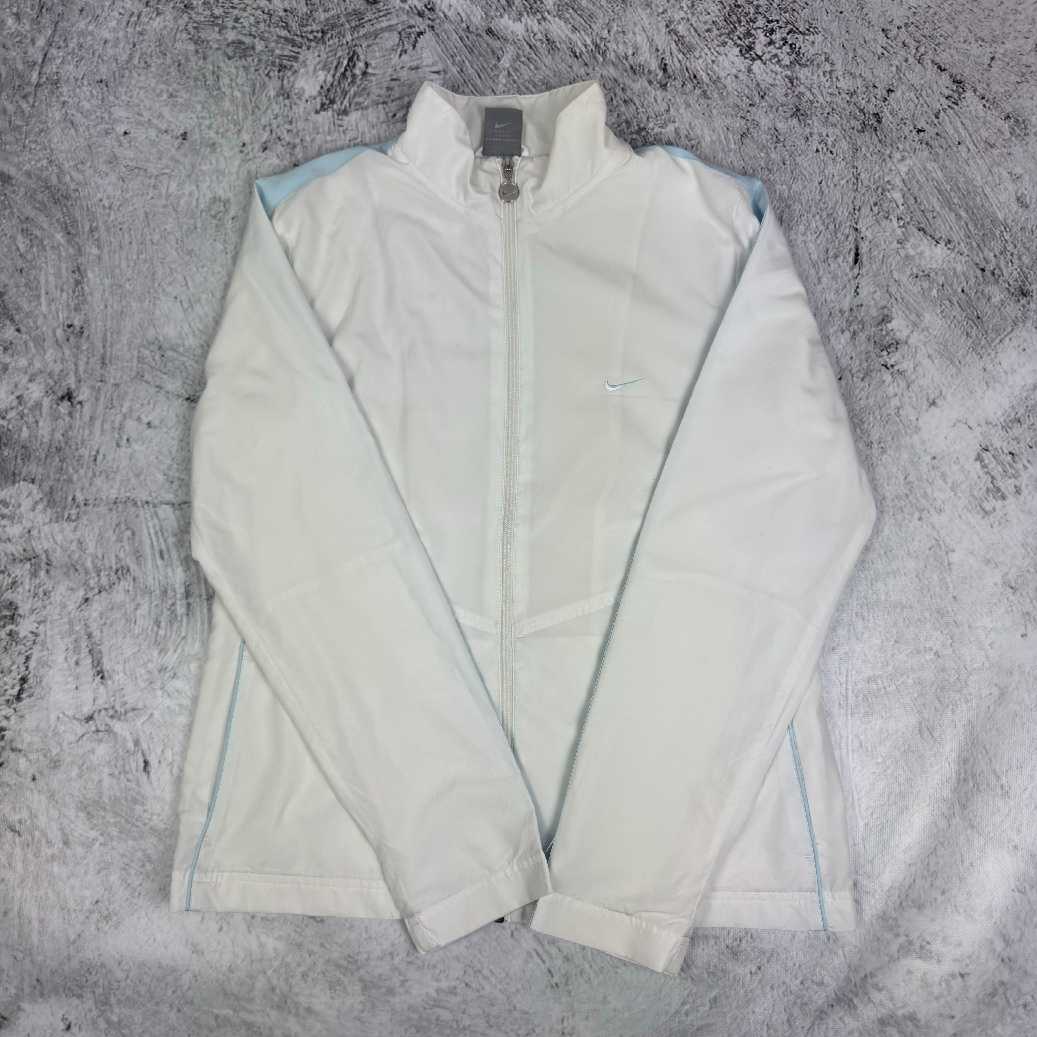 Nike Nike White Solo Swoosh Full Zip Track Jacket Large Size L / US 10 / IT 46 - 2 Thumbnail