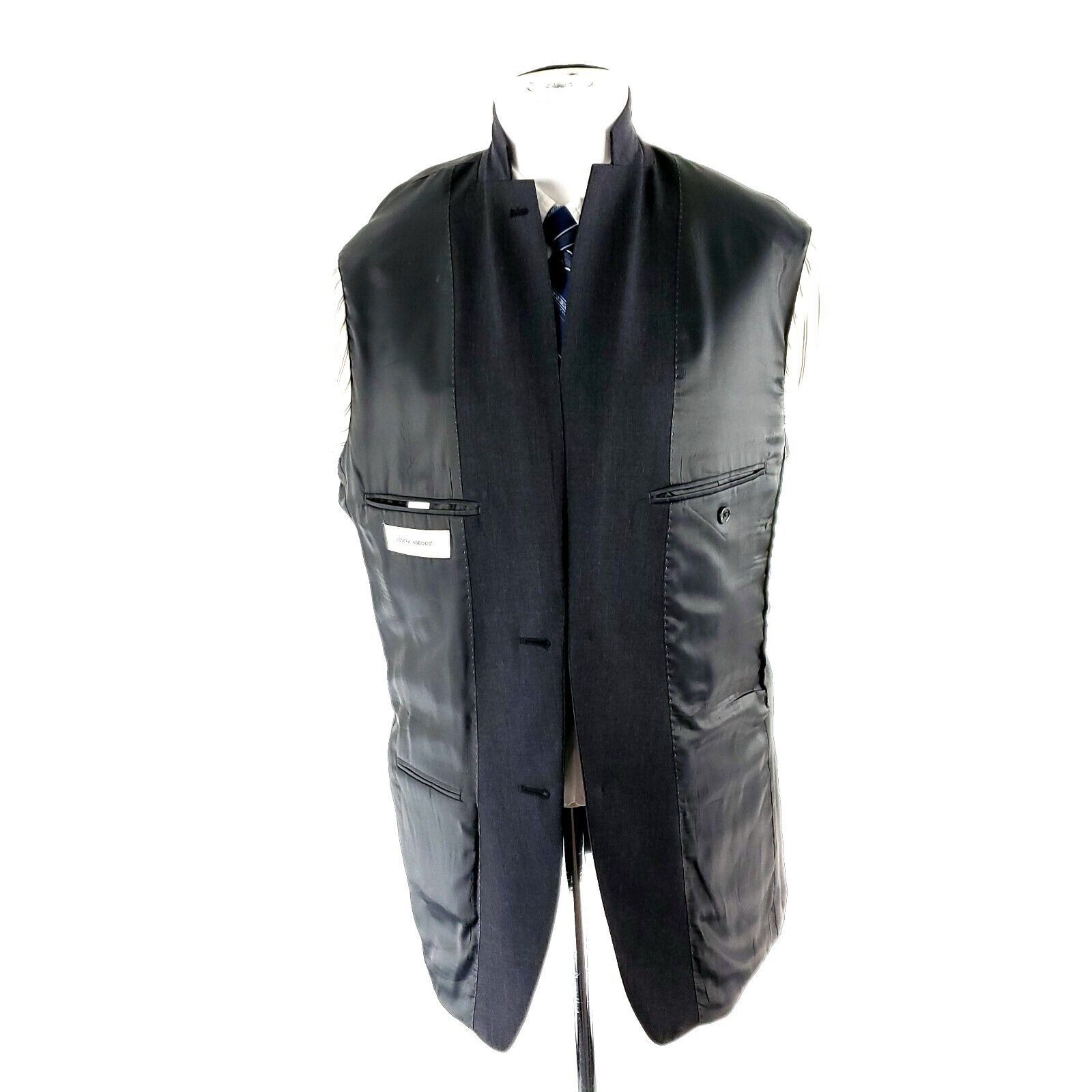 Joseph Abboud DAMAGED Joseph Abboud Wool 2 Button Blazer 36R Gray Tagged 4 Size 36R - 10 Thumbnail