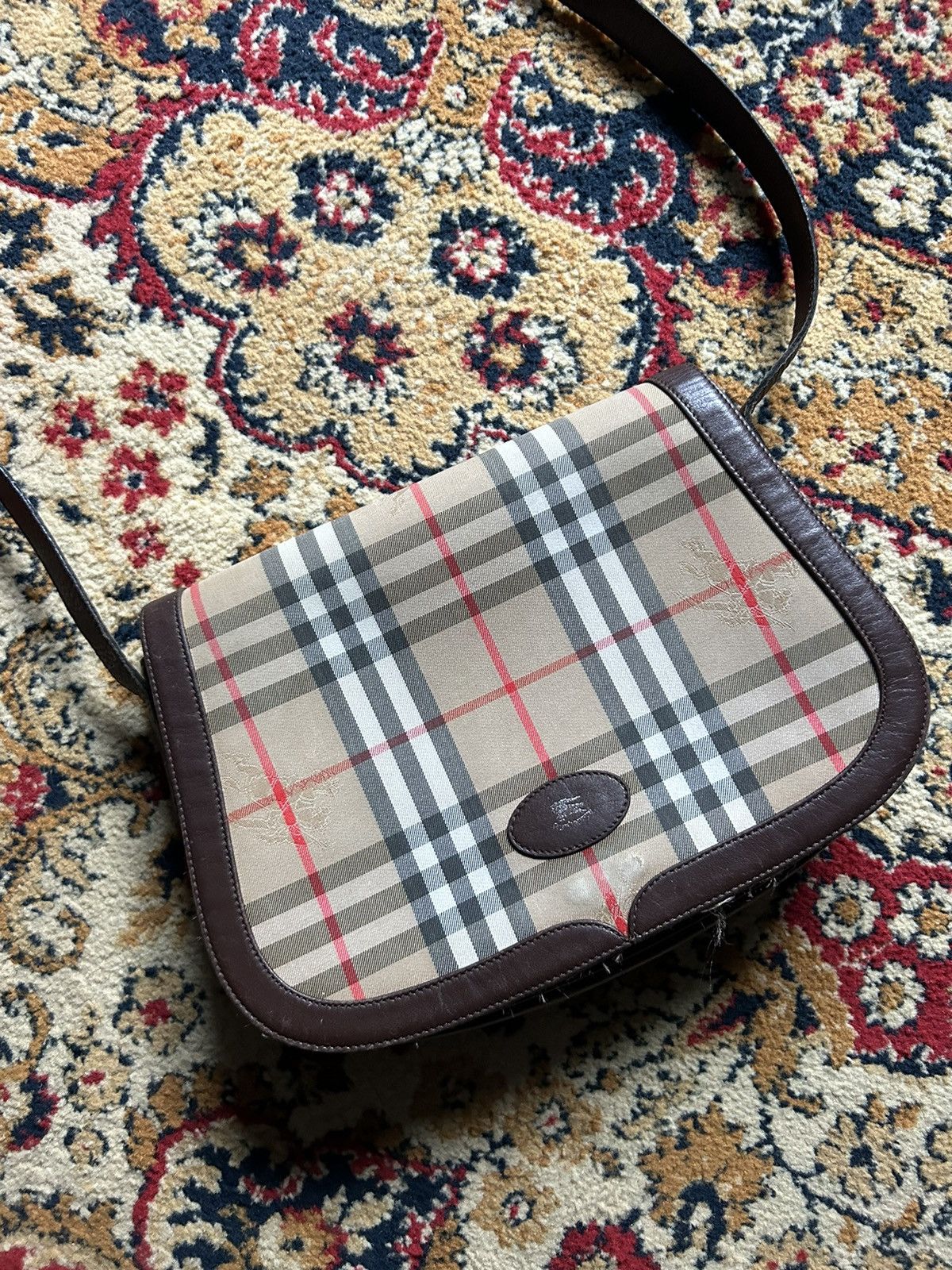 Burberry × Vintage Vintage burberry nova check shoulder bag Size ONE SIZE - 2 Thumbnail