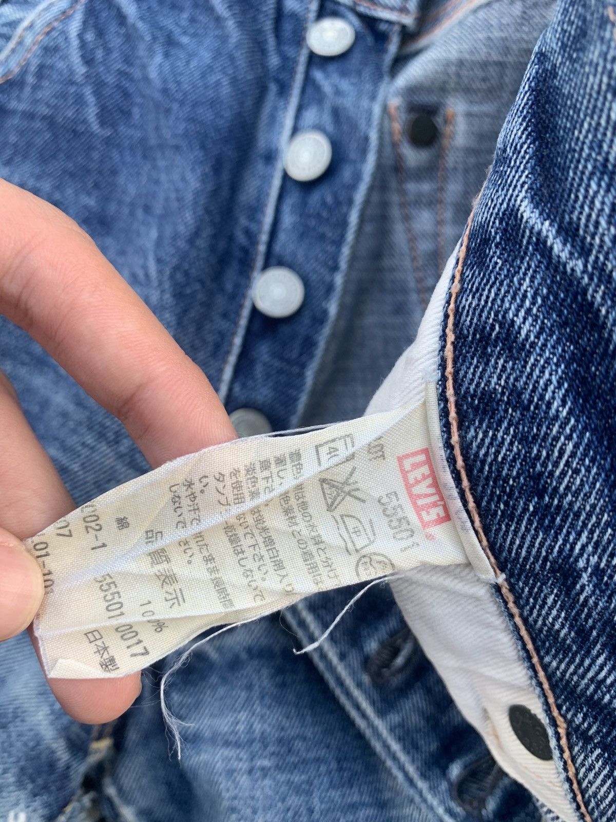 Levi's VINTAGE LEVIS 501XX SELVEDGE BIG E DAMAGE DISTRESSED DENIM Size US 30 / EU 46 - 16 Thumbnail