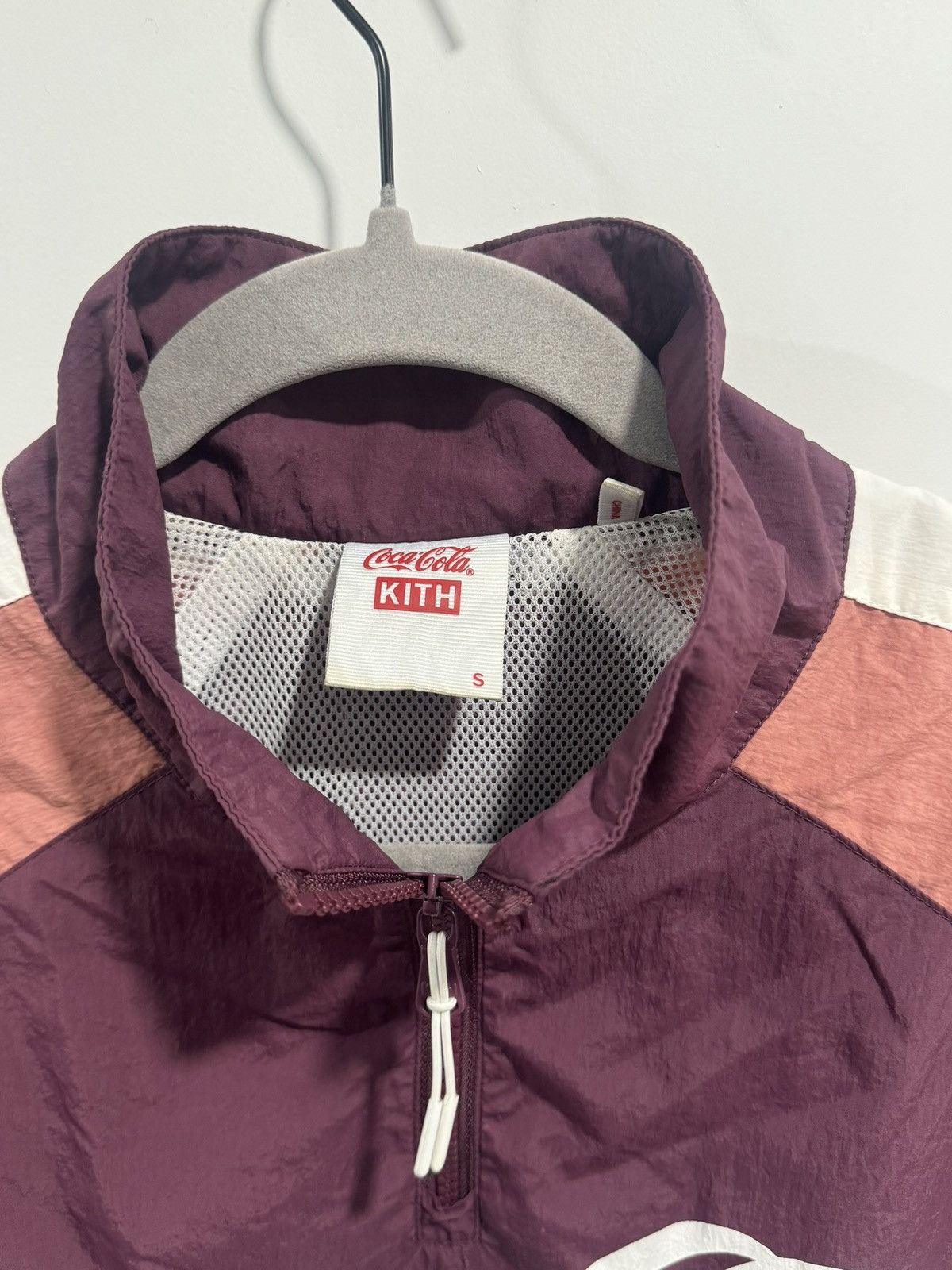 Coca Cola × Kith Quarter-Zip Nylon Windbreaker SS19 Grey Red Teal Pink Size US S / EU 44-46 / 1 - 4 Thumbnail