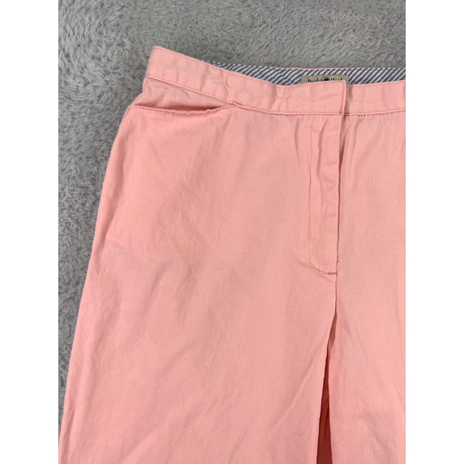 Vintage Duck Head Pants Womens 12P Pink Capri Cotton Blend Twill Stretch Spring Summer Size 34" / US 12 / IT 48 - 6 Thumbnail