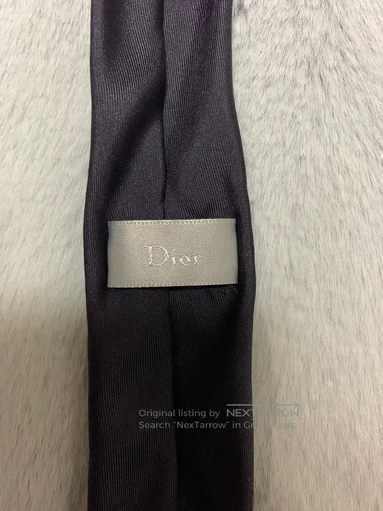 Dior Dior Black Floral Tie Size ONE SIZE - 4 Thumbnail