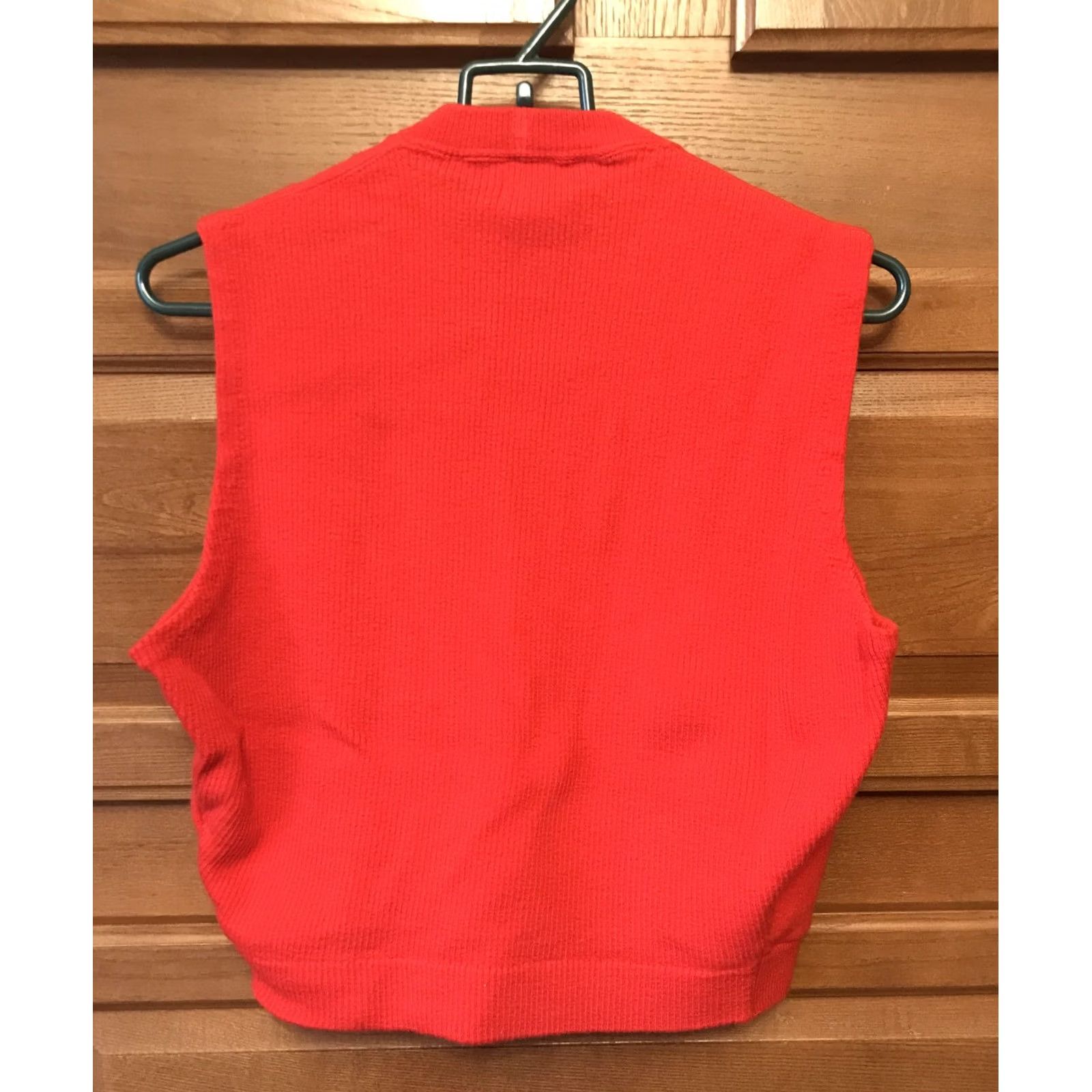 Zephyr VINTAGE Puritan 100% Wool DB Sweater Vest Red Large 1960s Australia Mens Sleeveless 19" Pit to Pit 19" Length—Sportswear/Beach Size US L / EU 52-54 / 3 - 2 Thumbnail