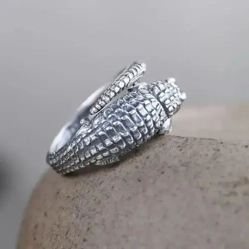 Ring Of Fire Silver Ring Adjustable size Size ONE SIZE - 2 Thumbnail