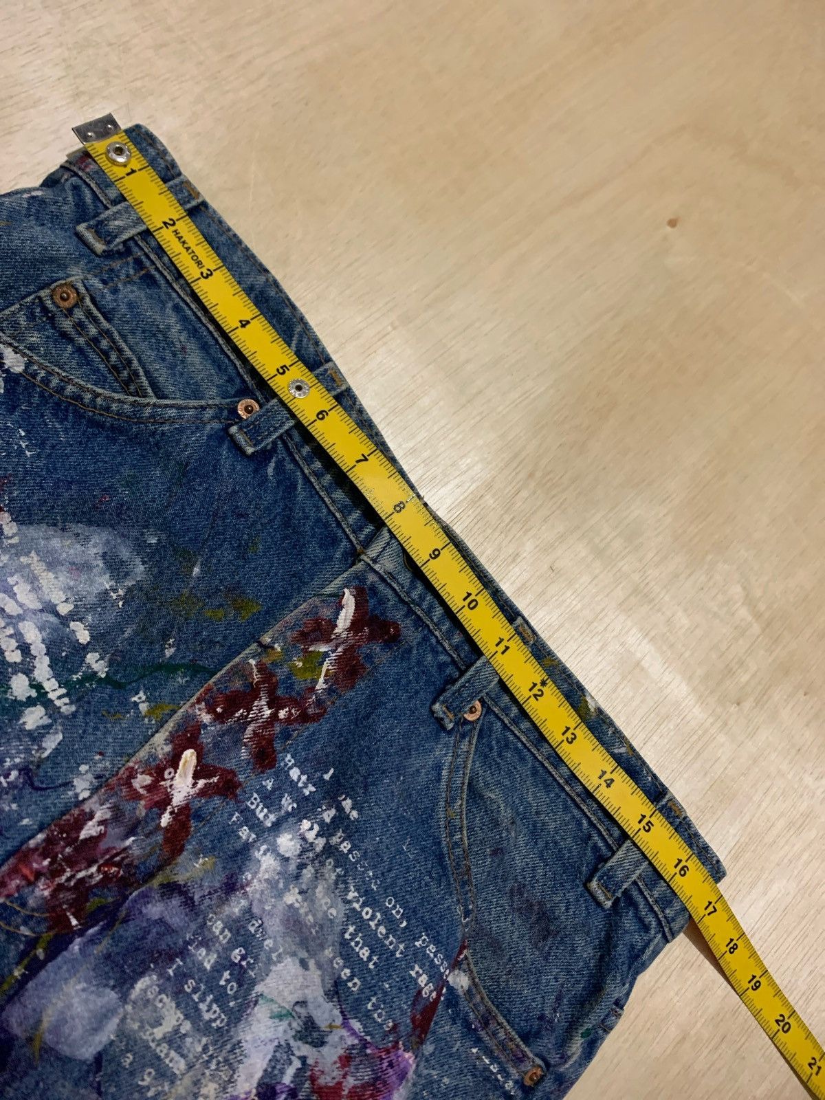 Levi's × Vintage Vintage Rare Levis 517 Orange Tab Painter Denim Jeans Size US 34 / EU 50 - 15 Thumbnail