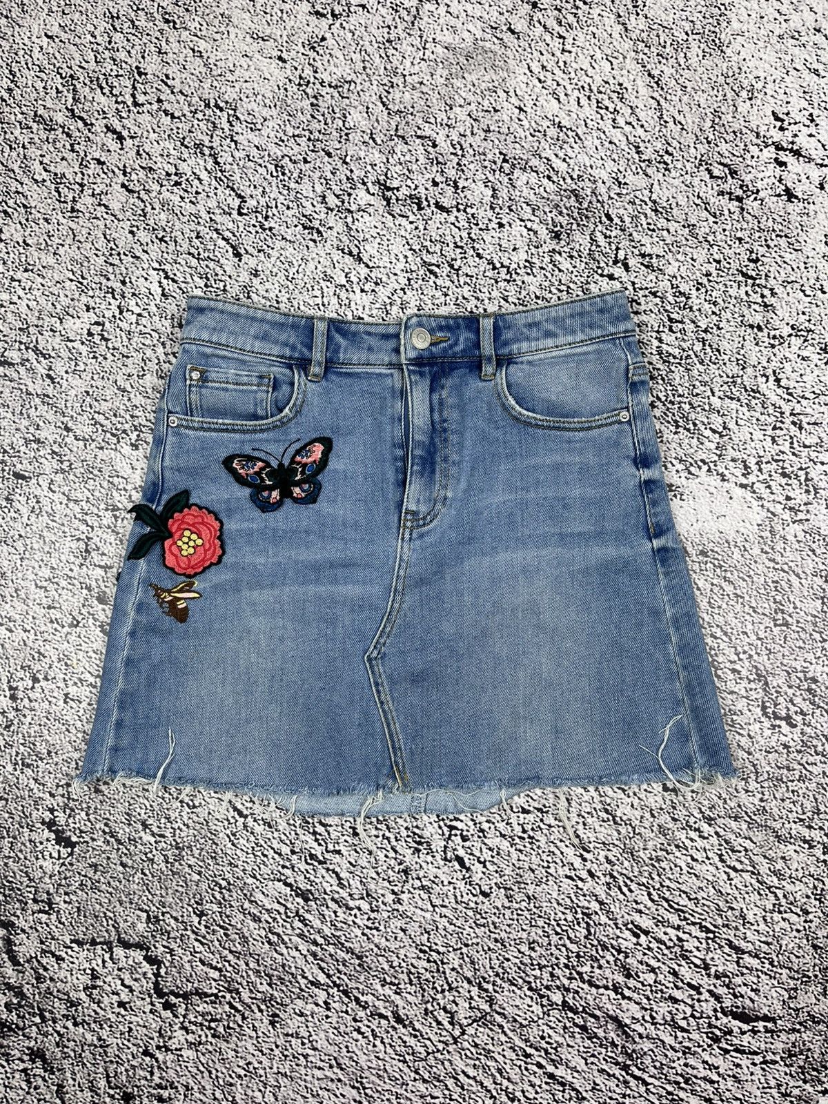 Miss Sixty Vintage Miss Sixty Embroidered floral mini skirt size XS Size 26" / US 2 / IT 38 - 1 Thumbnail