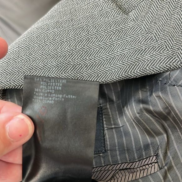 Giorgio Armani Giorgio Armani Marled Virgin Wool 2 Pc 2 Button Suit Size 50L - 14 Thumbnail