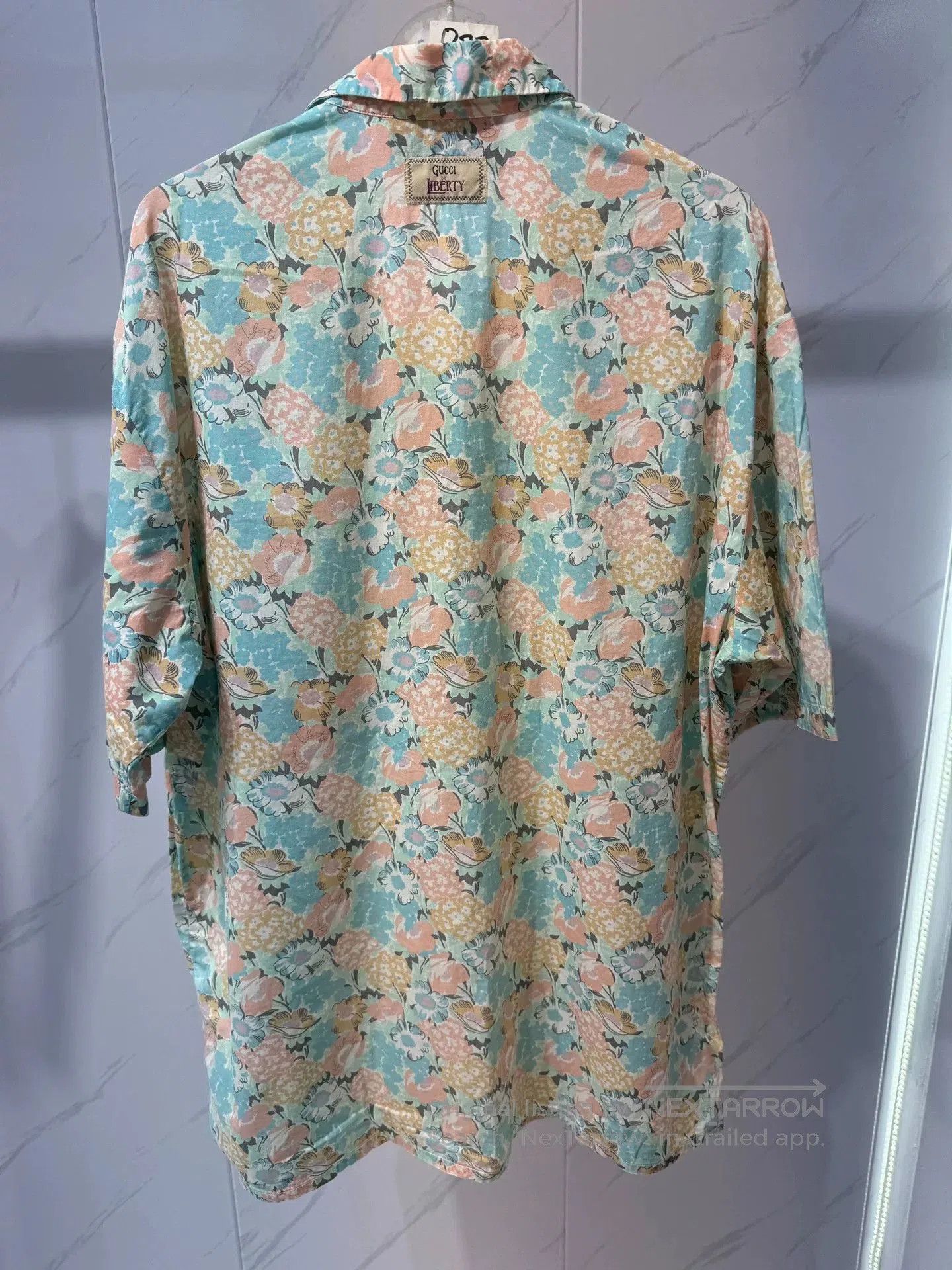 Gucci Gucci Blue All-Over Print Short Shirt. Size US M / EU 48-50 / 2 - 2 Thumbnail