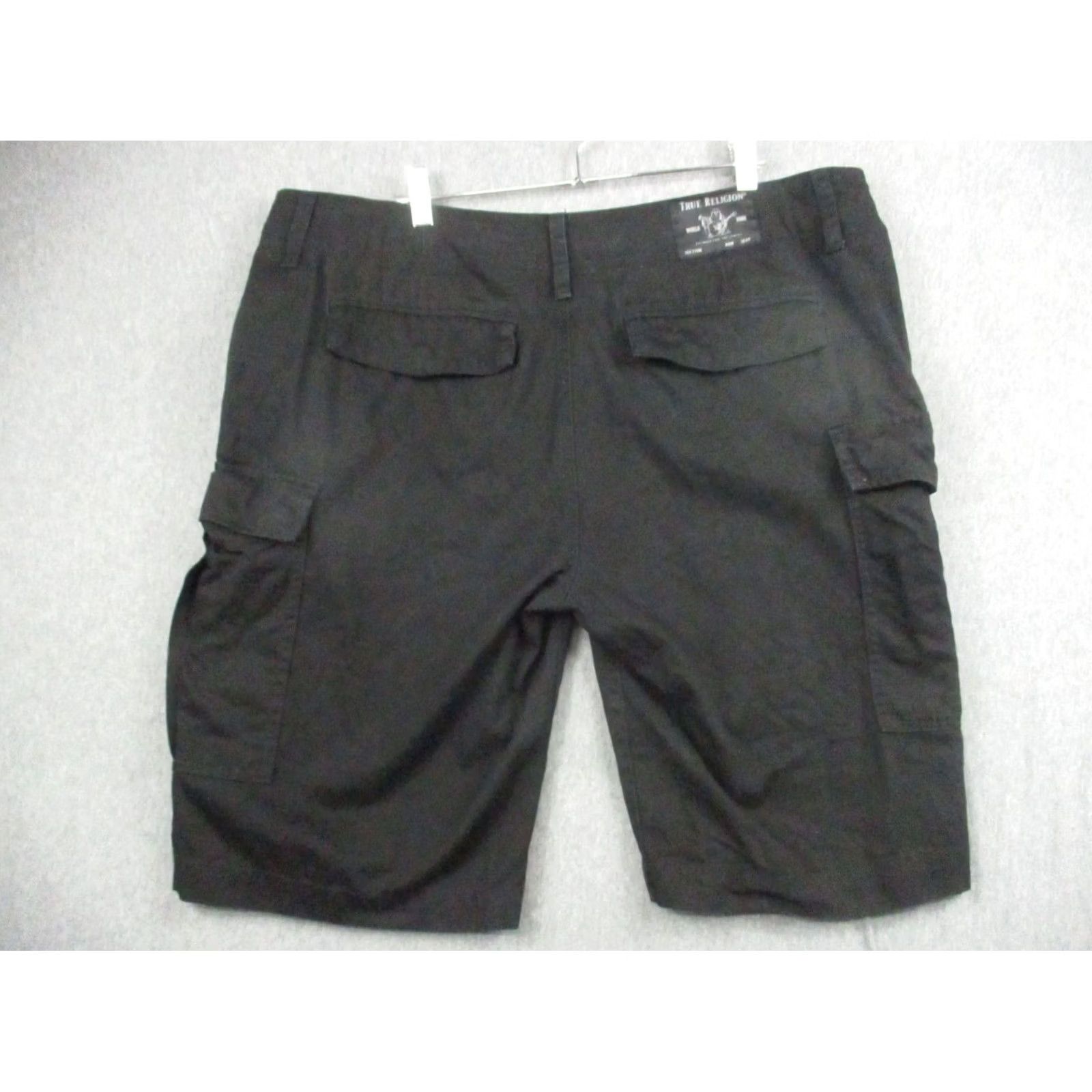 True Religion True Religion Denim Jean Shorts 38 Black Cargo Wide Leg Mens Casual Relaxed Fit 5-Pocket Denim Shorts Black Cargo Wide Leg 38 Men Size US 38 / EU 54 - 3 Thumbnail