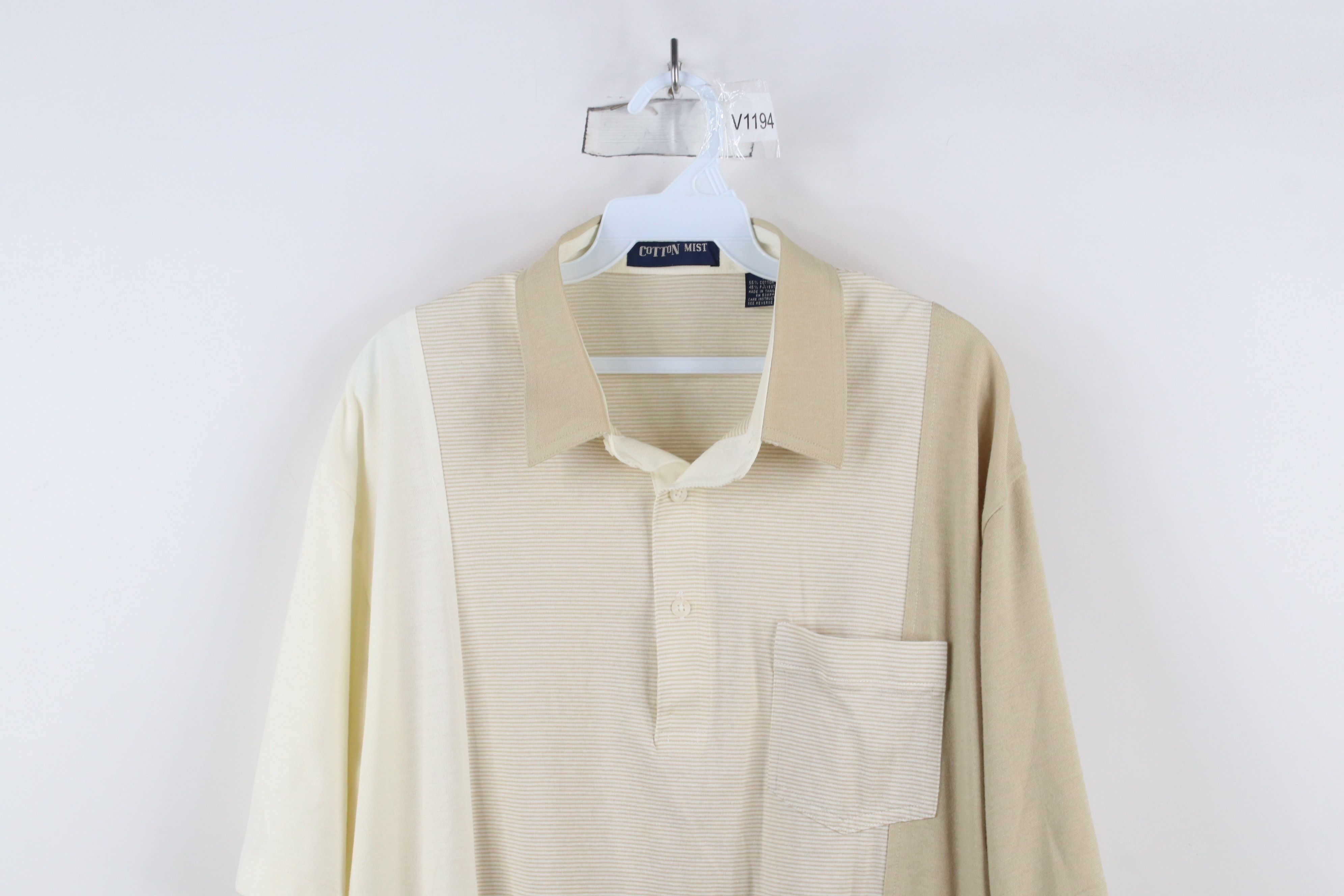 Vintage Vintage 90s Streetwear Block Collared Pullover Polo Shirt Size US XL / EU 56 / 4 - 2 Thumbnail