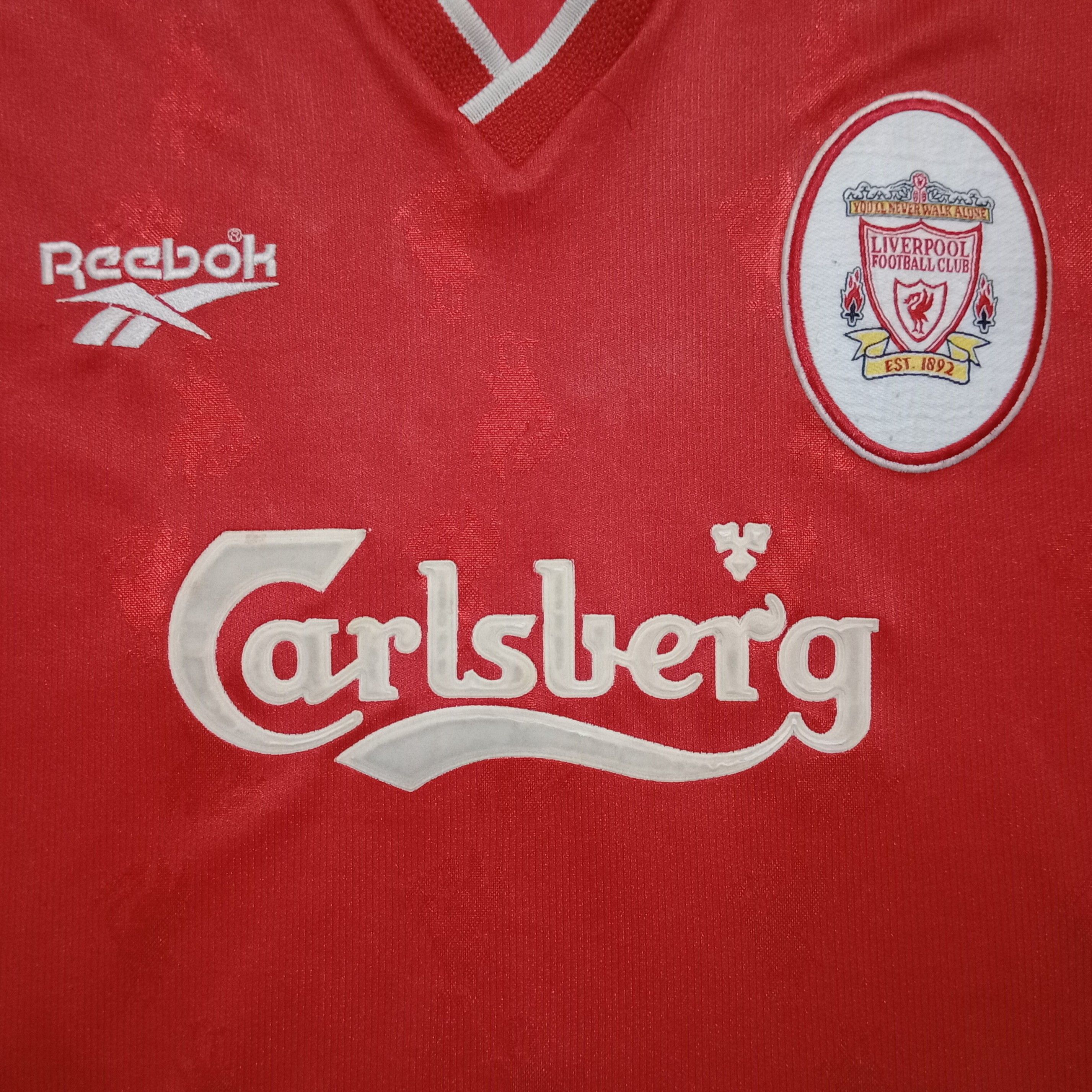 Reebok Liverpool 1996-1997 Home Jersey Steve Mcmanaman 7 Size US M / EU 48-50 / 2 - 3 Thumbnail