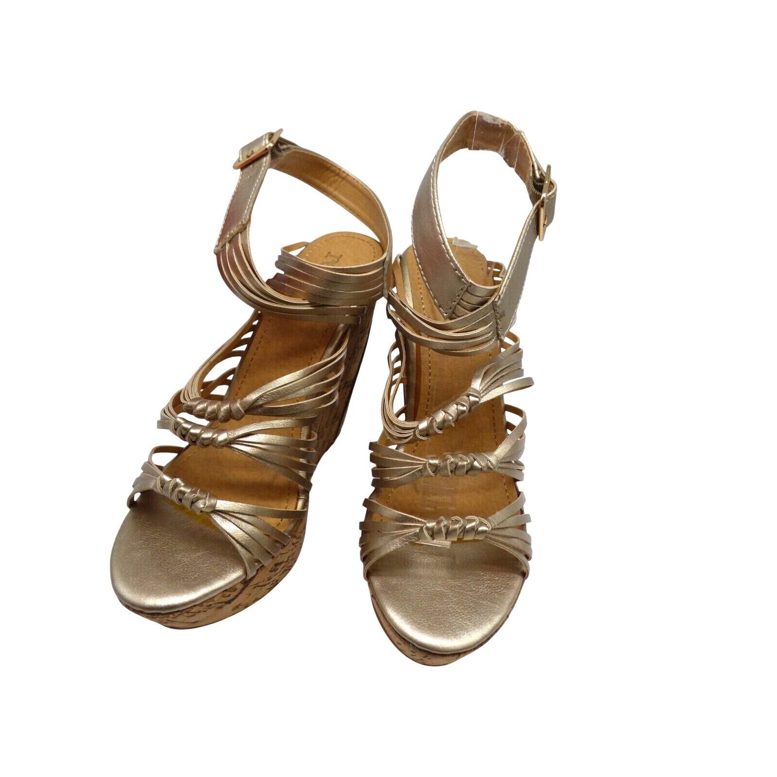 Other Relent Agneta Cork Wedge Sandals, US 7-1/2; Gold Size US 7.5 / IT 37.5 - 9 Thumbnail