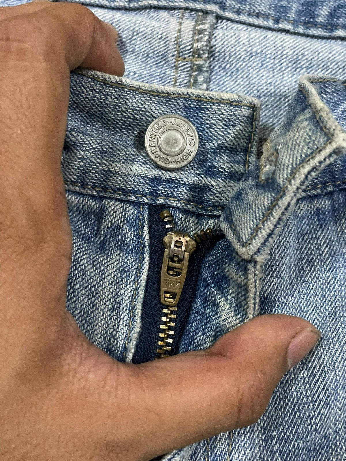 Cartoon Network Y2K Denim Cookie Monster Embroidery Distressed Rappers Jeans Size US 32 / EU 48 - 12 Thumbnail