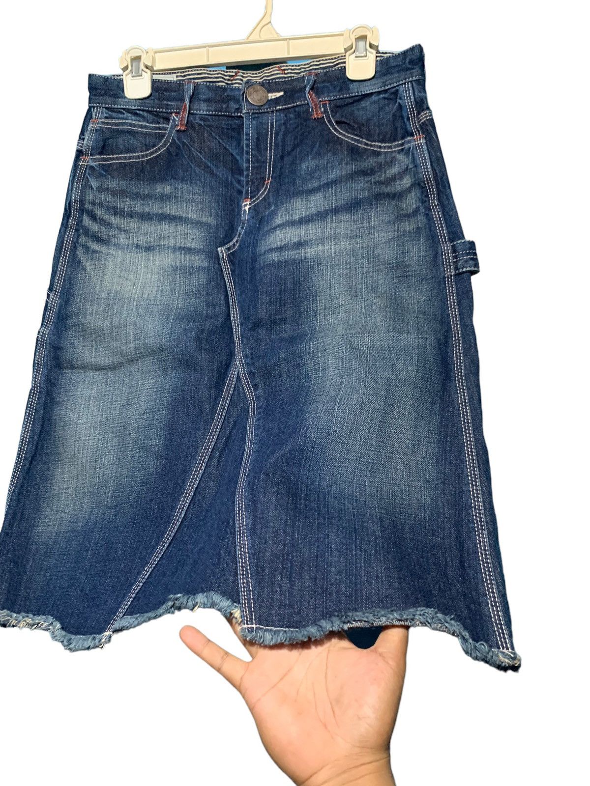 Japanese Brand Betty Smith japan carpenter buckle back denim skirt Size 30" / US 8 / IT 44 - 4 Thumbnail