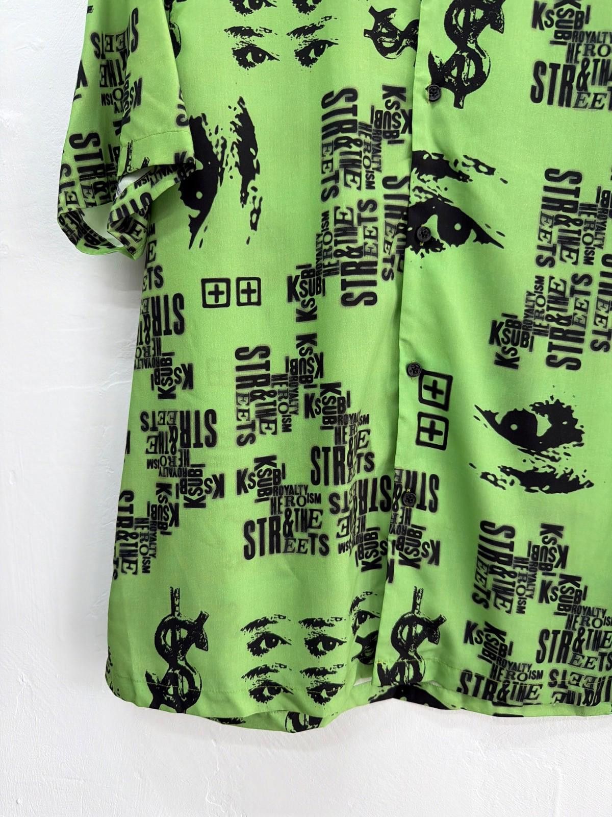 Ksubi new ksubi medium m short sleeve resort shirt green brat Size US M / EU 48-50 / 2 - 3 Thumbnail