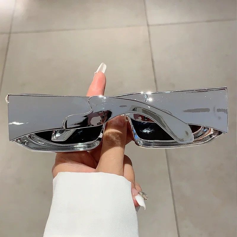 Electric Visual Y2K Big Frame Rectangle Sunglasses Size ONE SIZE - 3 Thumbnail