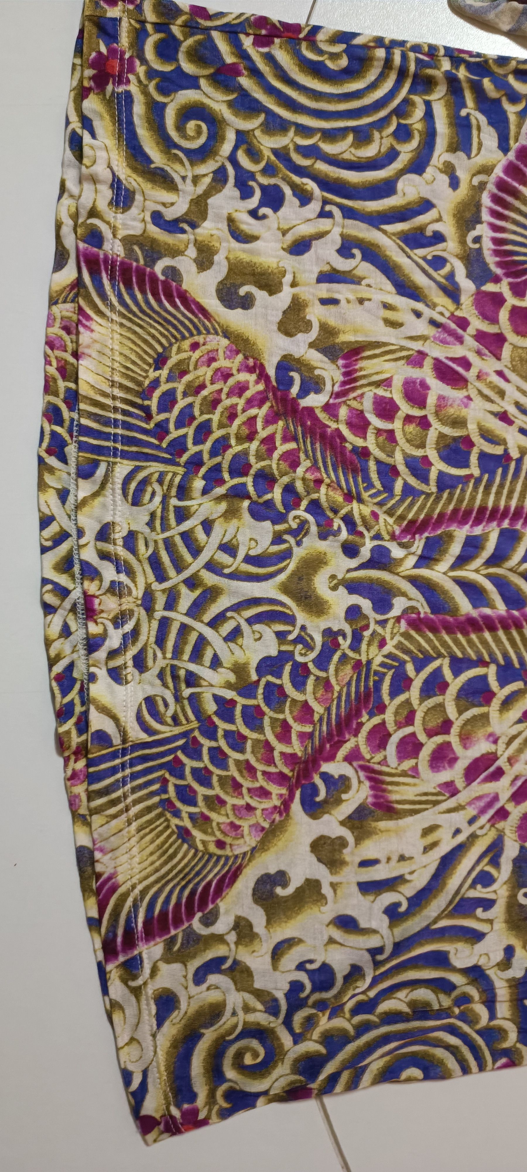 Jean Paul Gaultier Dragon and fishes silk dress Size S / US 4 / IT 40 - 18 Thumbnail