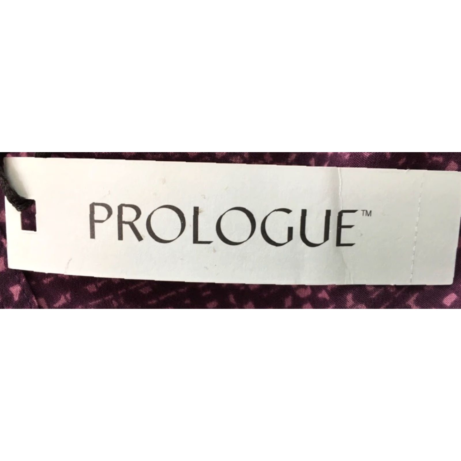 Vintage Prologue Dress Womens S Purple Geometric Keyhole A Line Crew Neck Long Sleeve Midi Button Elastic Waist New Size S / US 4 / IT 40 - 6 Thumbnail