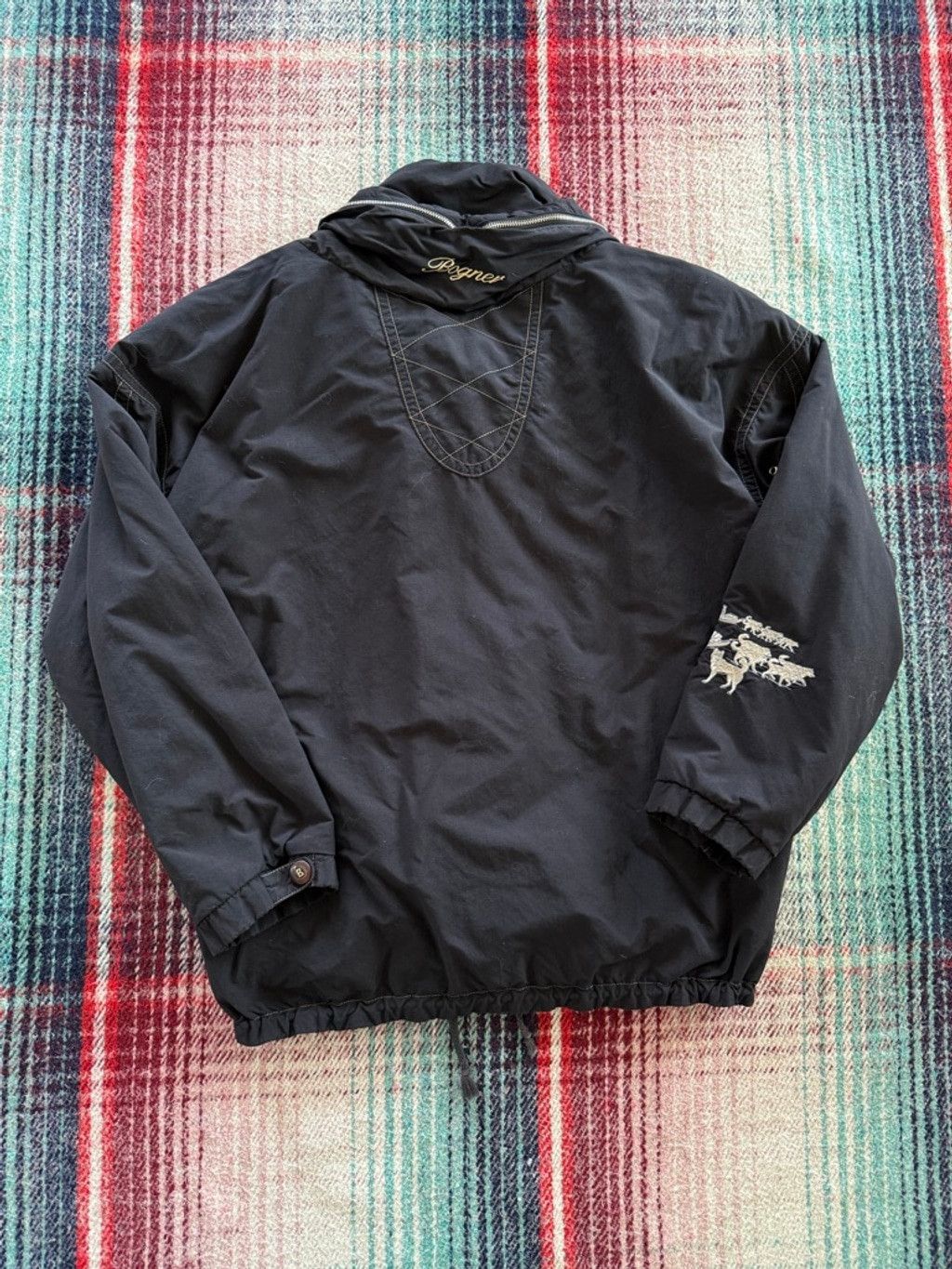 Bogner Vintage Bogner Black Sled Team Jacket L with Embroidery Size US L / EU 52-54 / 3 - 3 Thumbnail