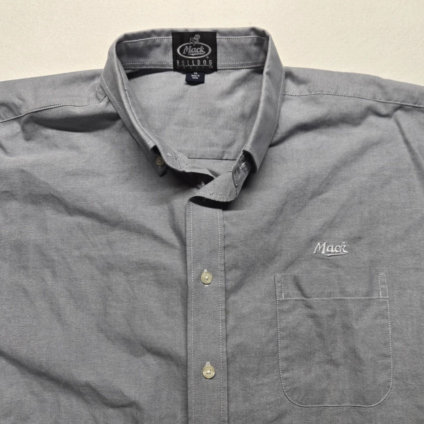 Cutter & Buck Cutter & Buck Shirt Button-Up Gray XL Mens Embroidered Logo Collared Long Sleeve Cotton Blend Vintage No Size US XL / EU 56 / 4 - 2 Thumbnail