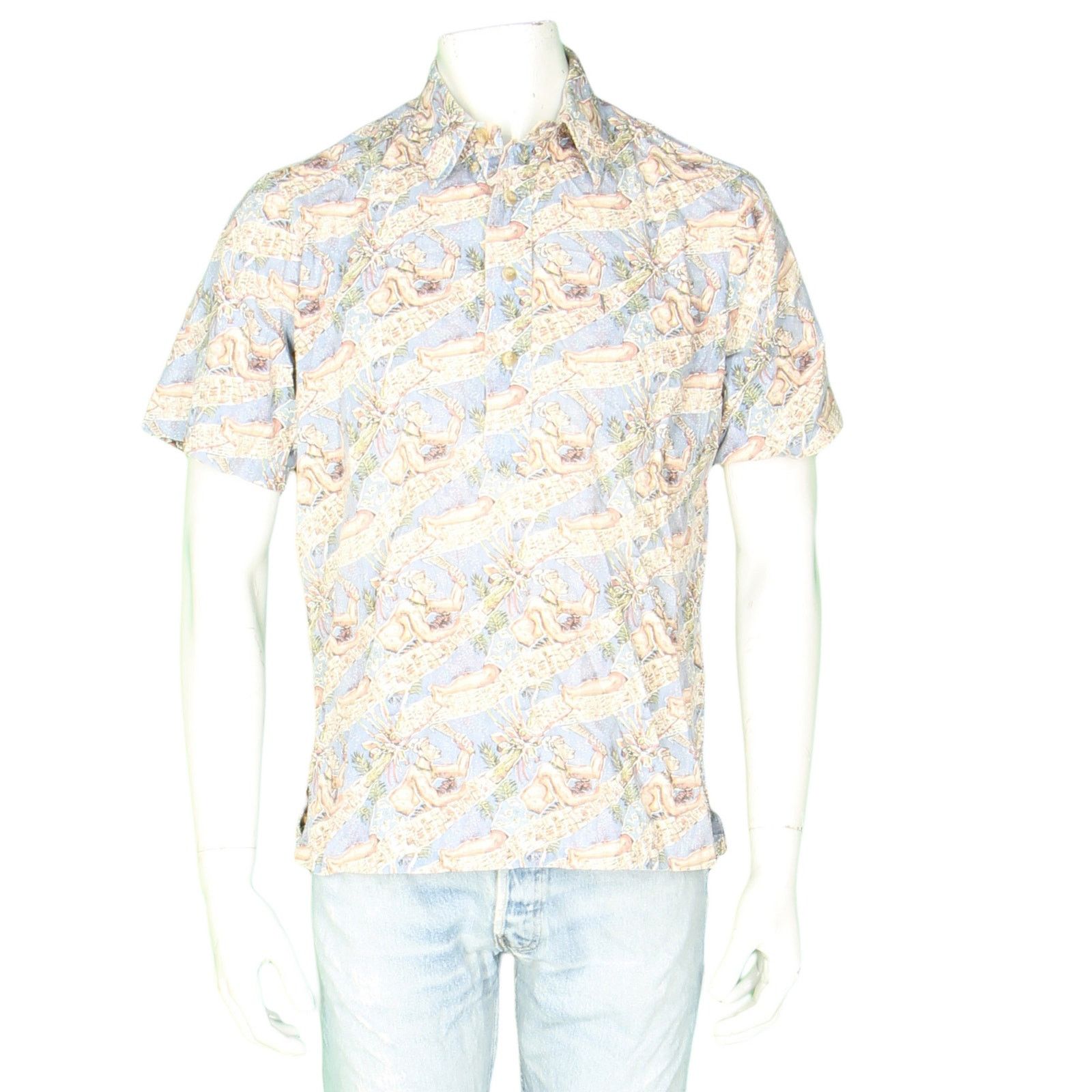 Other Coconut Tree Climber Pullover Hawaiian Aloha Camp Shirt M Size US M / EU 48-50 / 2 - 2 Thumbnail