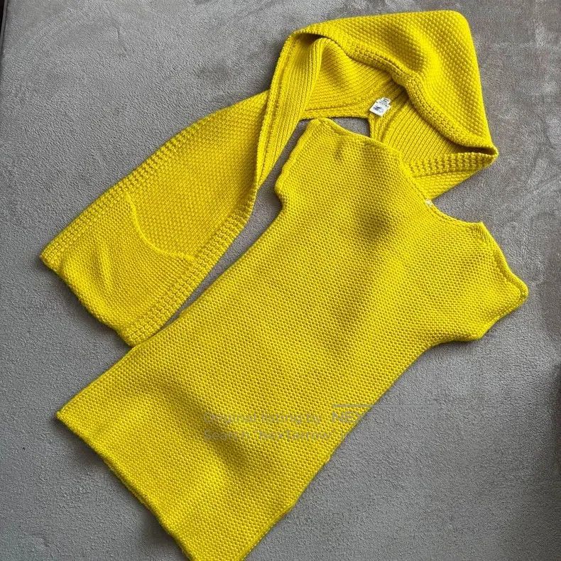 Hermes Hermes Yellow Alpaca Wool Knitwear Set Size XS / US 0-2 / IT 36-38 - 1 Thumbnail