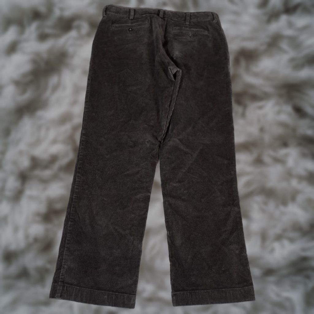 Vintage L.L. Bean Pants Mens 36x30 Gray Corduroy Straight Fit Stretch Size US 36 / EU 52 - 1 Thumbnail