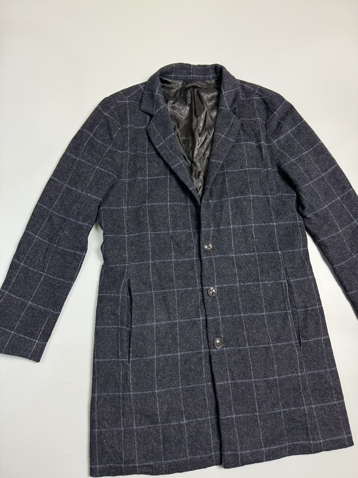 GOSTAR DE FUGA Gostar De fuga Checkered OverCoat Wool Jacket Size US S / EU 44-46 / 1 - 5 Thumbnail