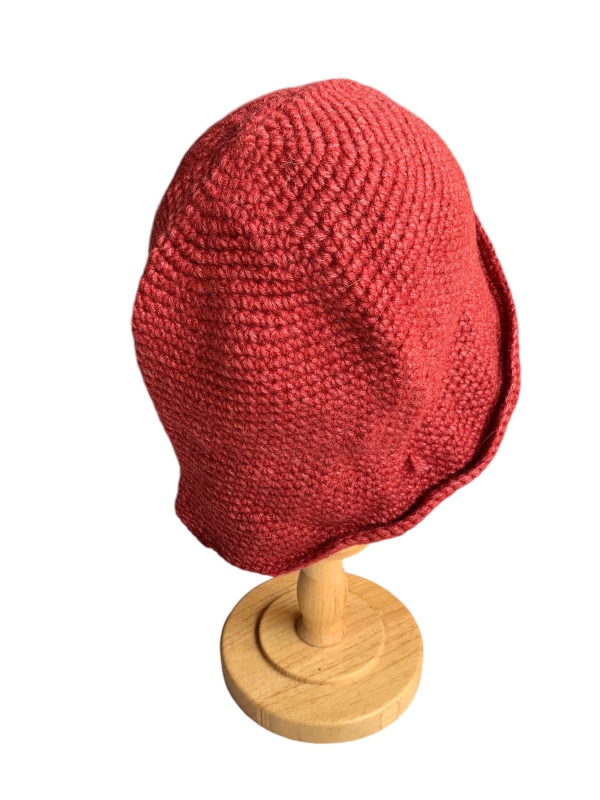 Handmade × Japanese Brand Knitted Crochet Hippies style Big Bucket Hats Size ONE SIZE - 10 Thumbnail