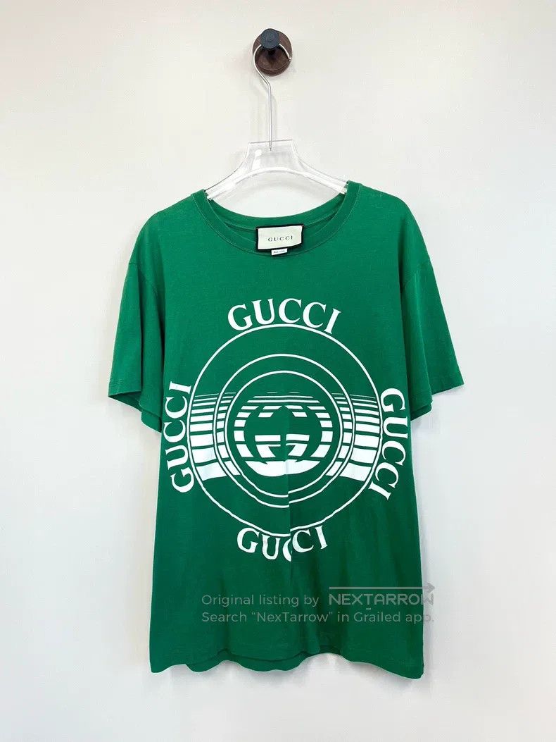 Gucci Gucci Green double G record letter logo short sleeve Size US XS / EU 42 / 0 - 1 Thumbnail