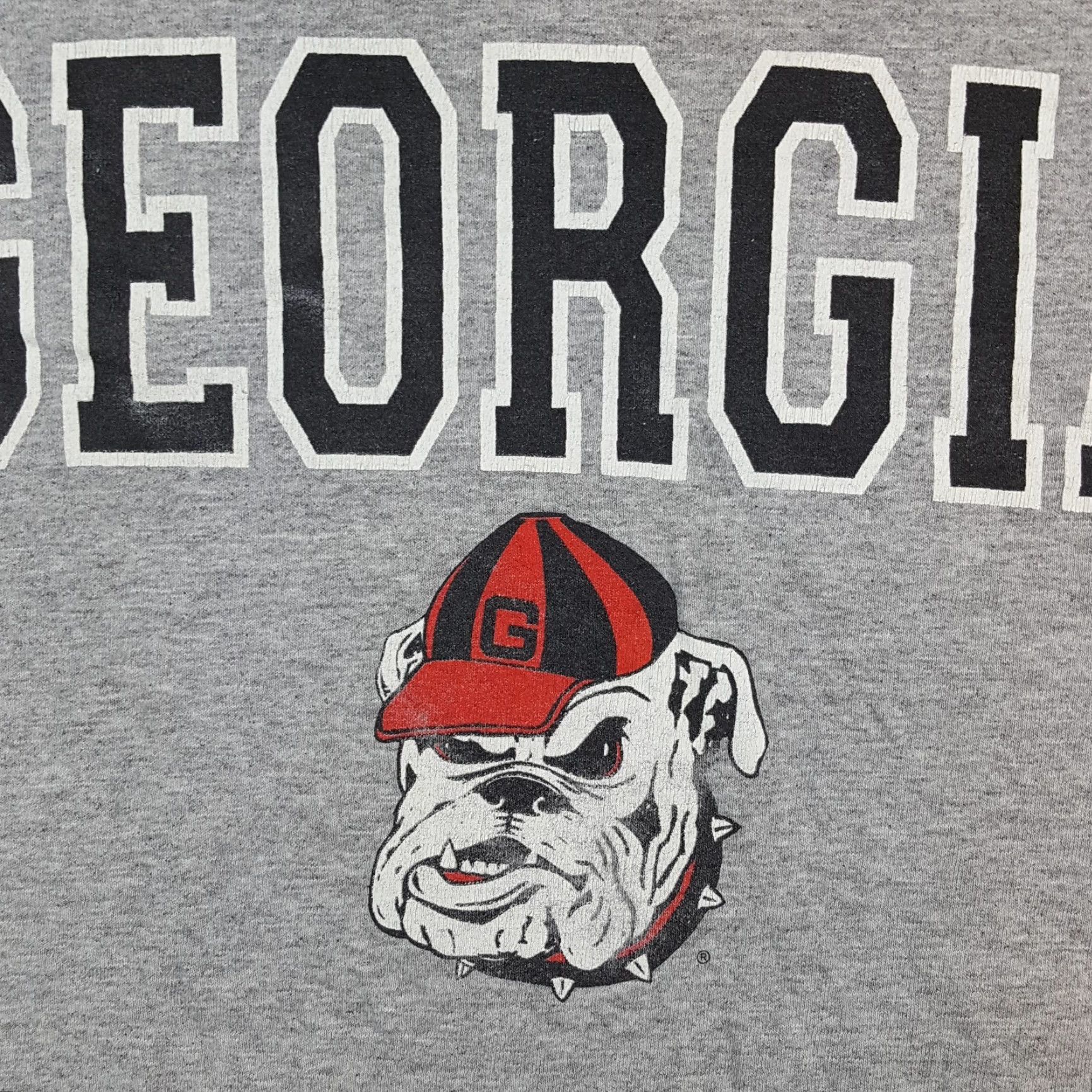 Vintage VINTAGE Georgia Bulldogs University Football Men XL T-Shirt CN 90s Logo Embroidered Cotton Gray Shirt Size US XL / EU 56 / 4 - 3 Thumbnail