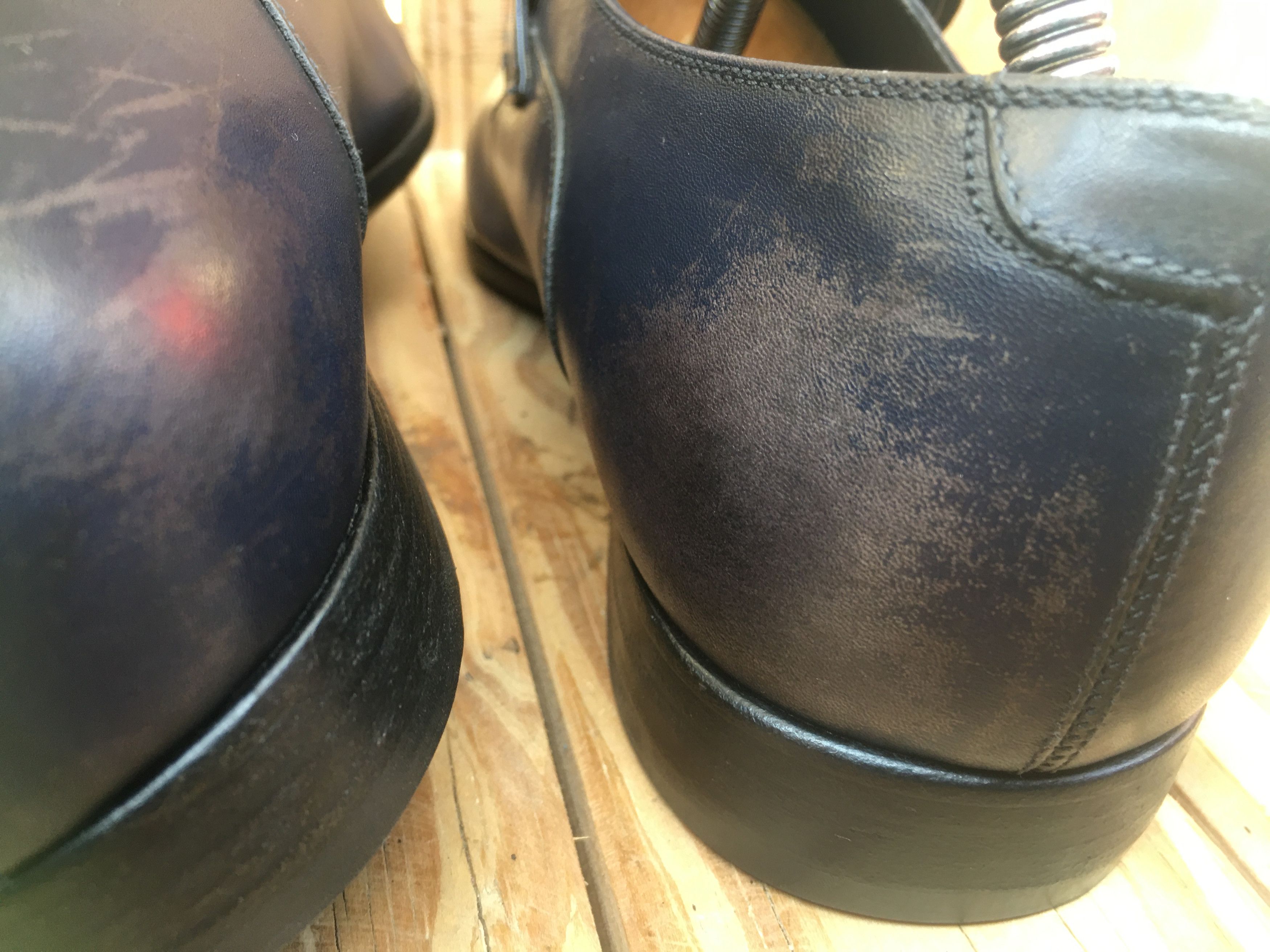 Salvatore Ferragamo Salvatore Ferragamo dark blue Leather shoes Sz USA 7.5 EEE Size US 7.5 / EU 40-41 - 8 Thumbnail