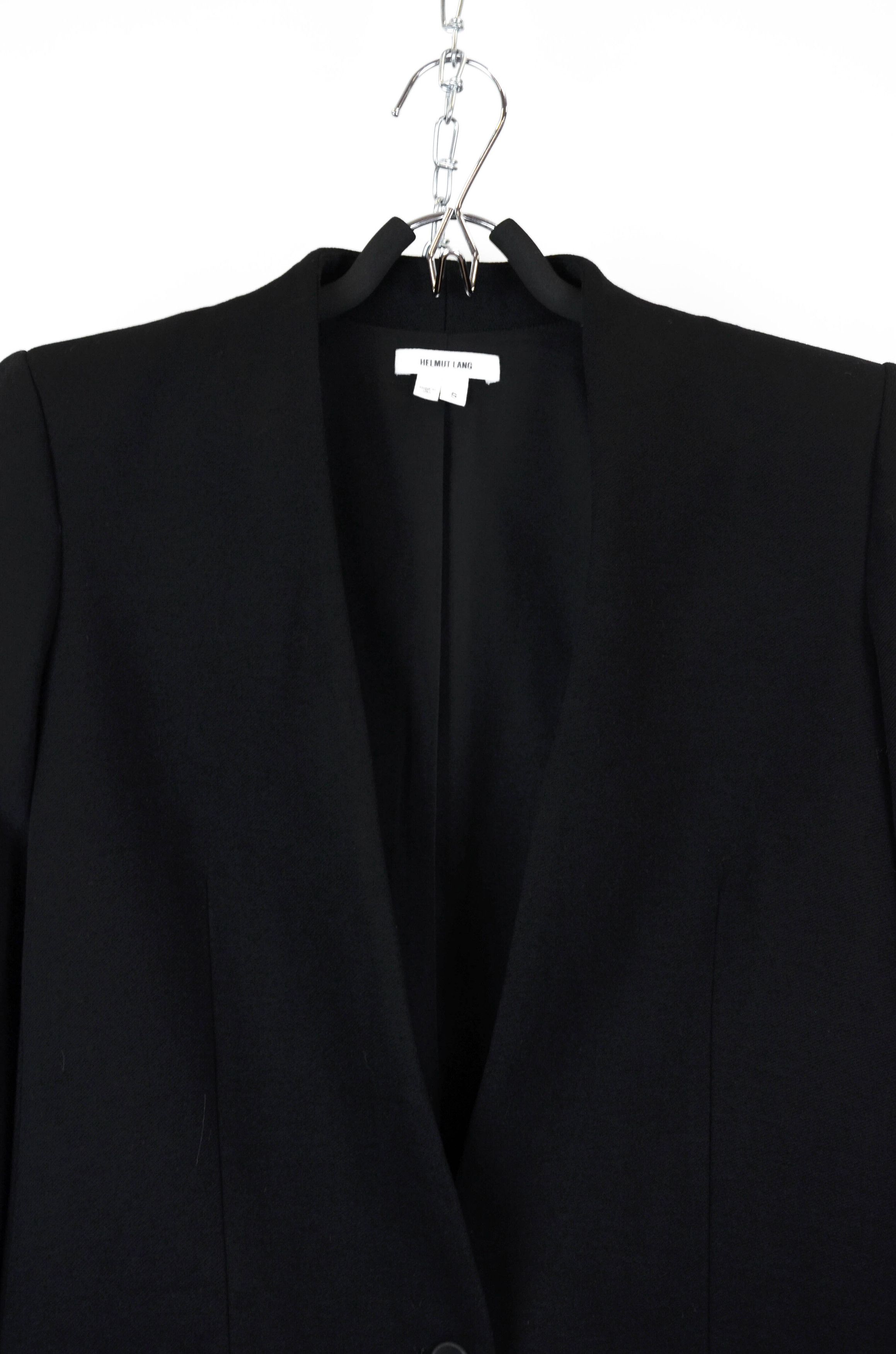 Helmut Lang Helmut Lang Tailored Black Blazer – Minimalism Jacket - S Size S / US 4 / IT 40 - 14 Thumbnail