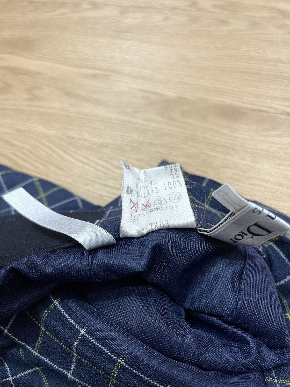 Dior 90s Christian Dior Sports Plaid Trouser Size US 27 - 8 Thumbnail
