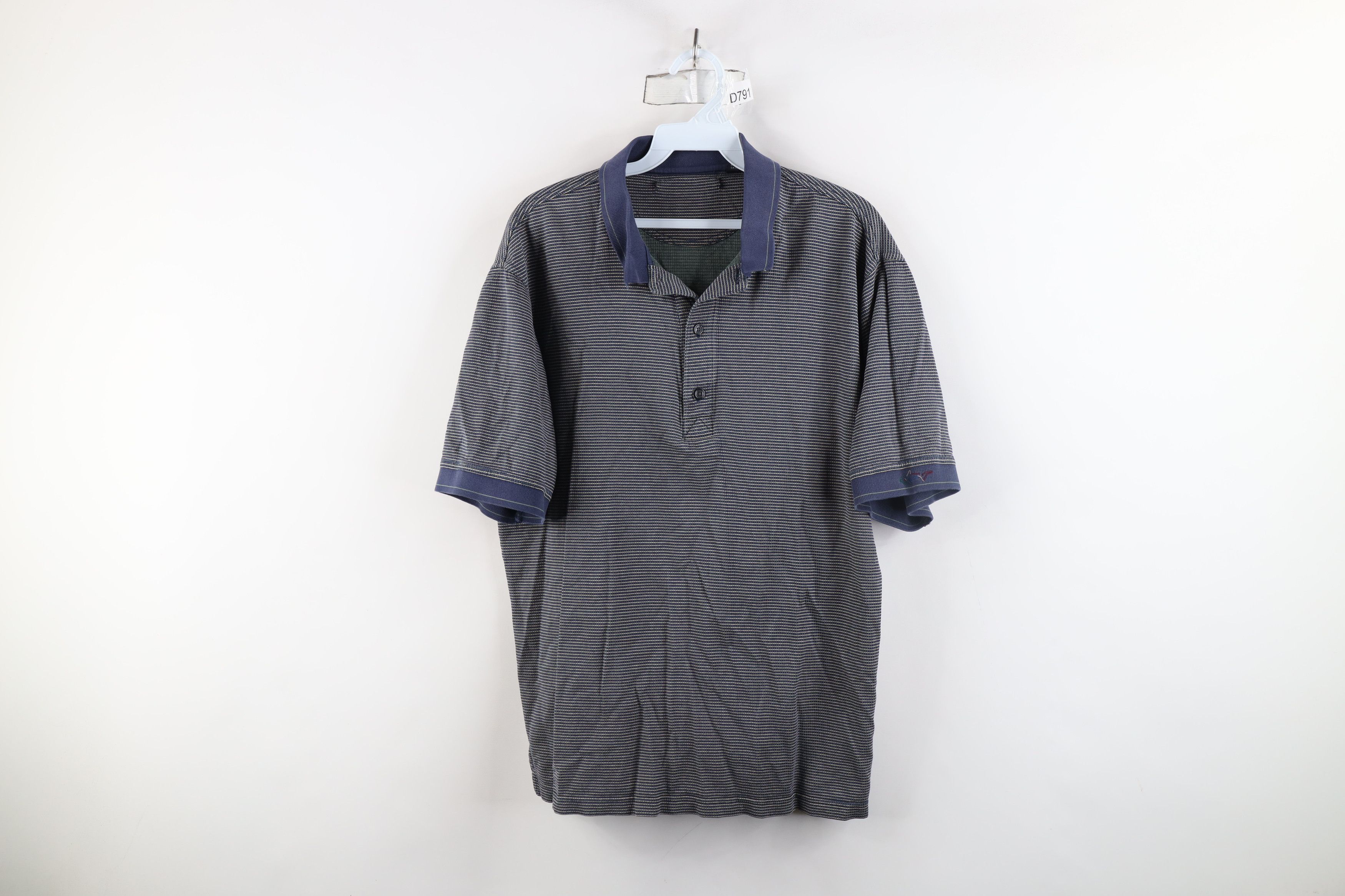 Vintage Vintage 90s Streetwear Checkered Knit Golf Polo Shirt Size US M / EU 48-50 / 2 - 1 Thumbnail